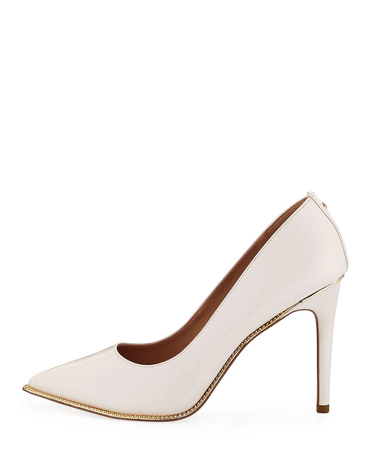 bcbg white pumps