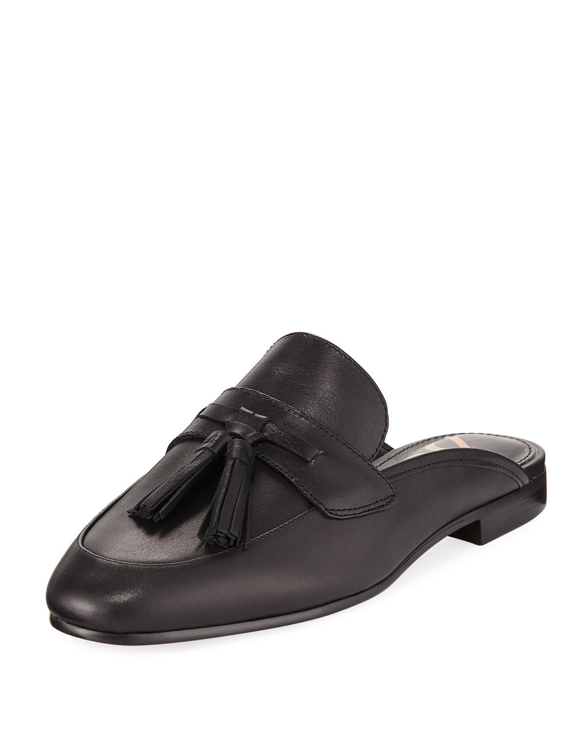 Lyst Sam Edelman Paris Velvet Tassel Mule in Black