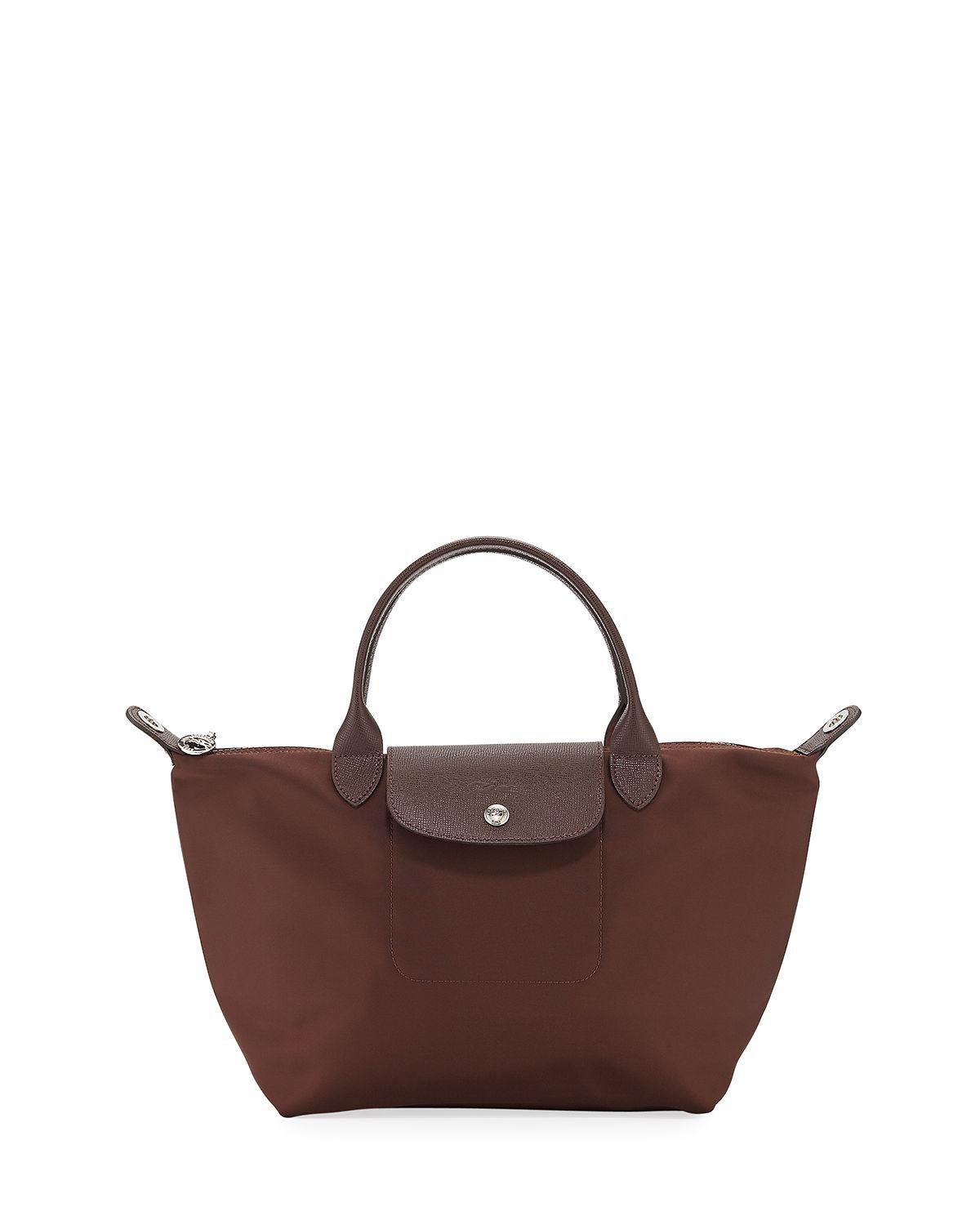 Longchamp Synthetic Le Pliage Neo Small Nylon Tote Bag in Brown Lyst