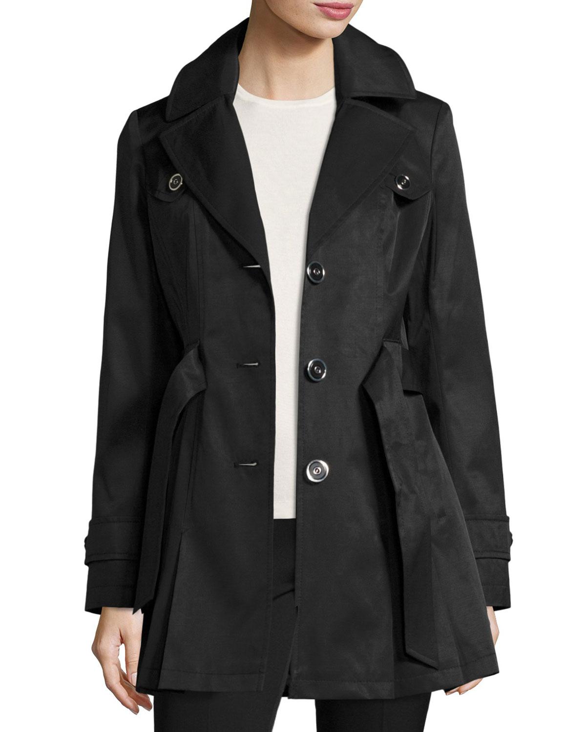 Via Spiga Cotton Waterresistant Belted Trench Coat in Sand (Black) Lyst