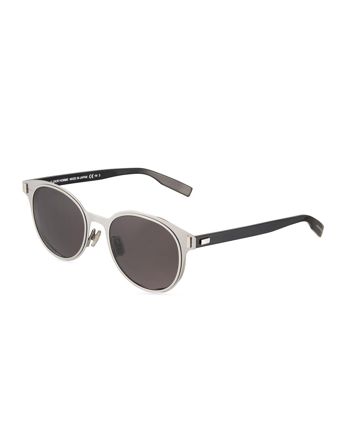 dior depth round metal sunglasses