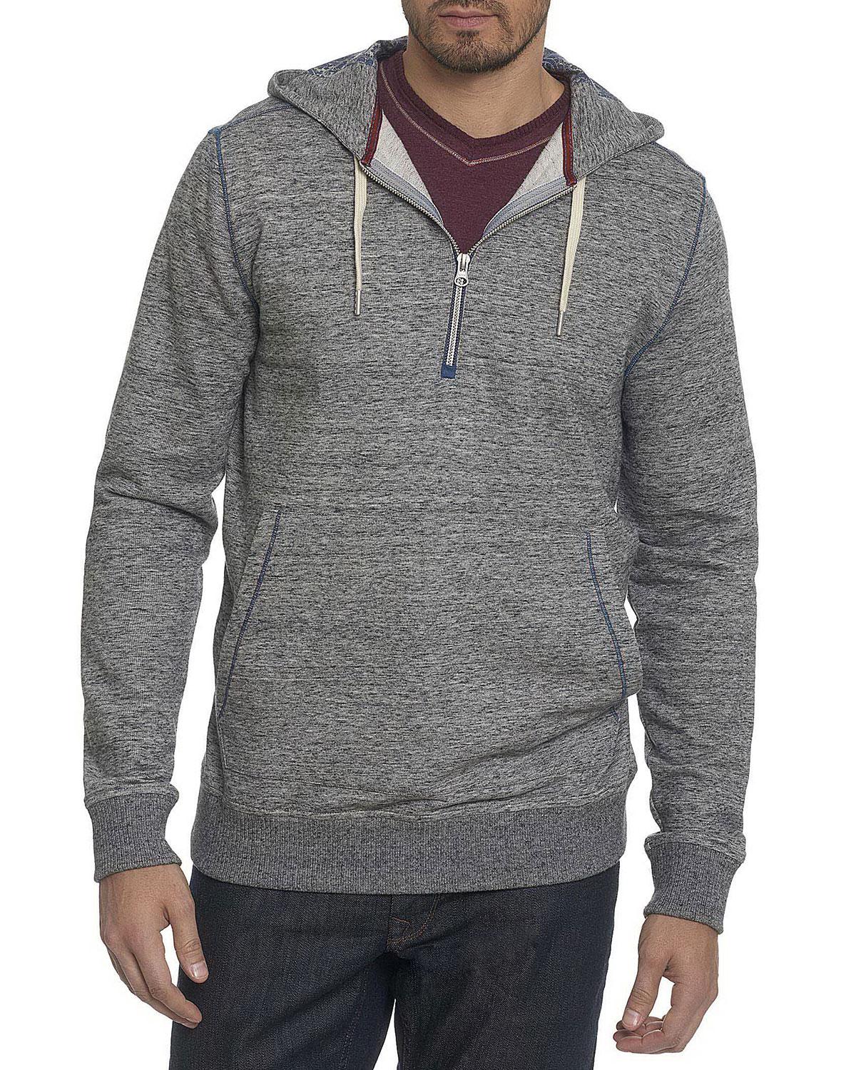 Download Robert Graham Cotton De Kalb Quarter-zip Pullover Hoodie ...