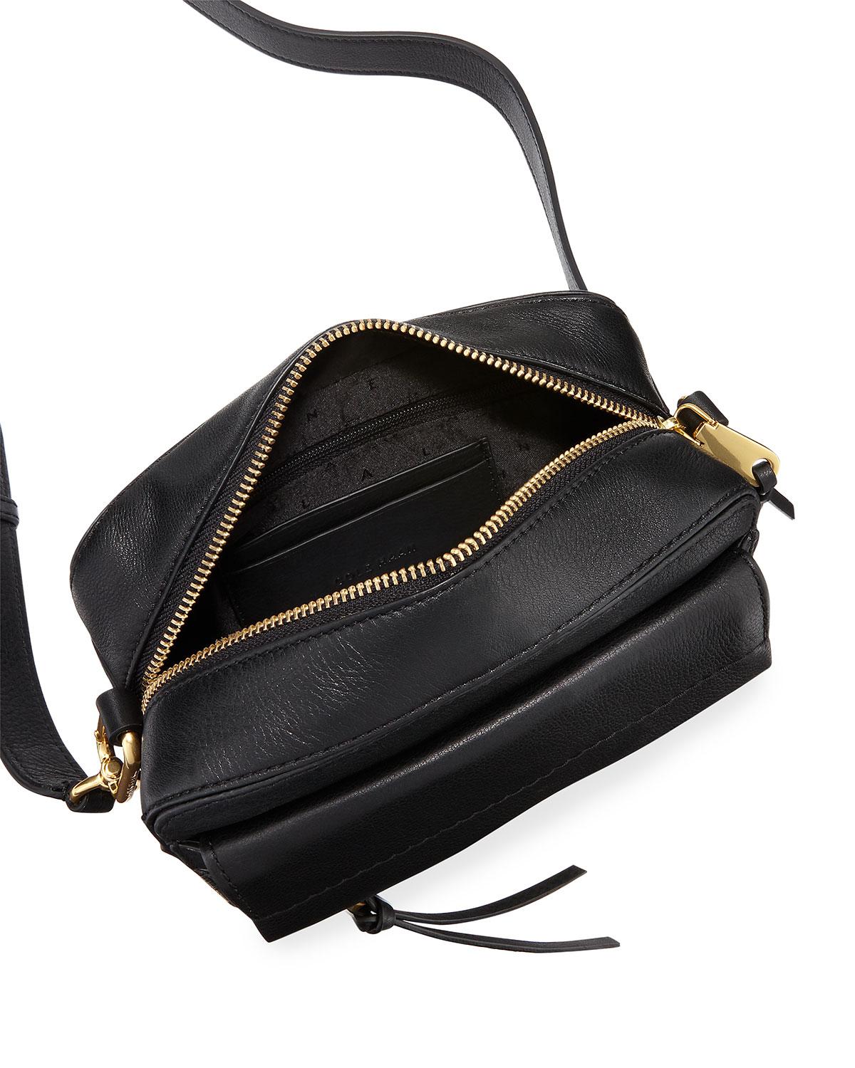 Cole Haan Kathlyn Leather Camera Crossbody Bag in Black - Lyst