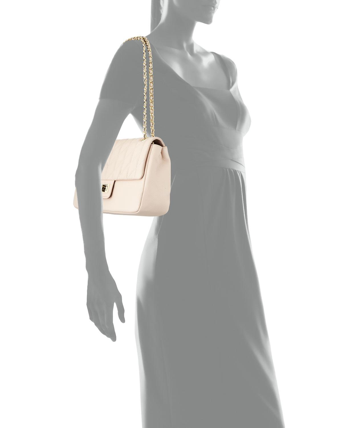 Karl Lagerfeld Agyness Quilted Leather Shoulder Bag Lyst