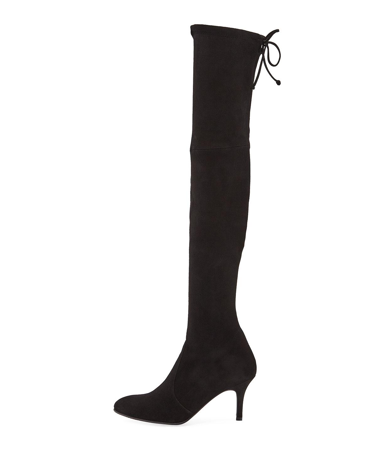 Stuart Weitzman Tiemodel Suede Over-the-knee Boots in Taupe (Black) - Save 53% - Lyst
