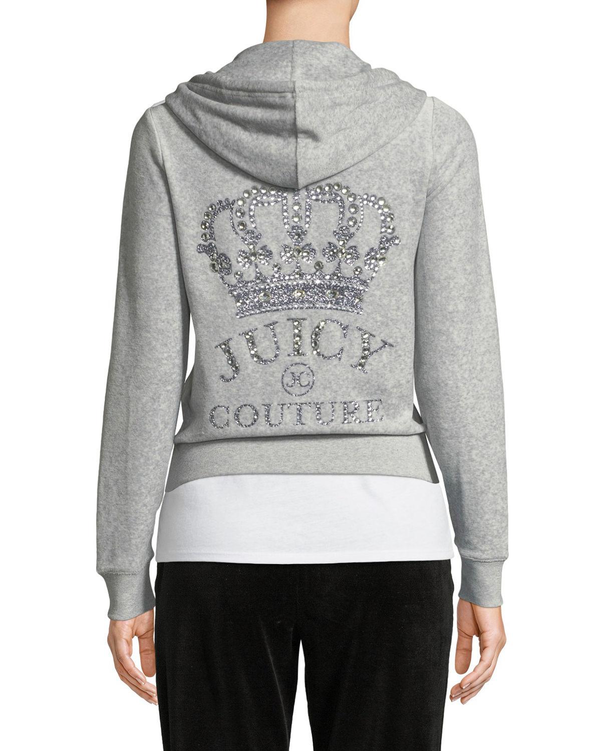 juicy couture hoodie with crown