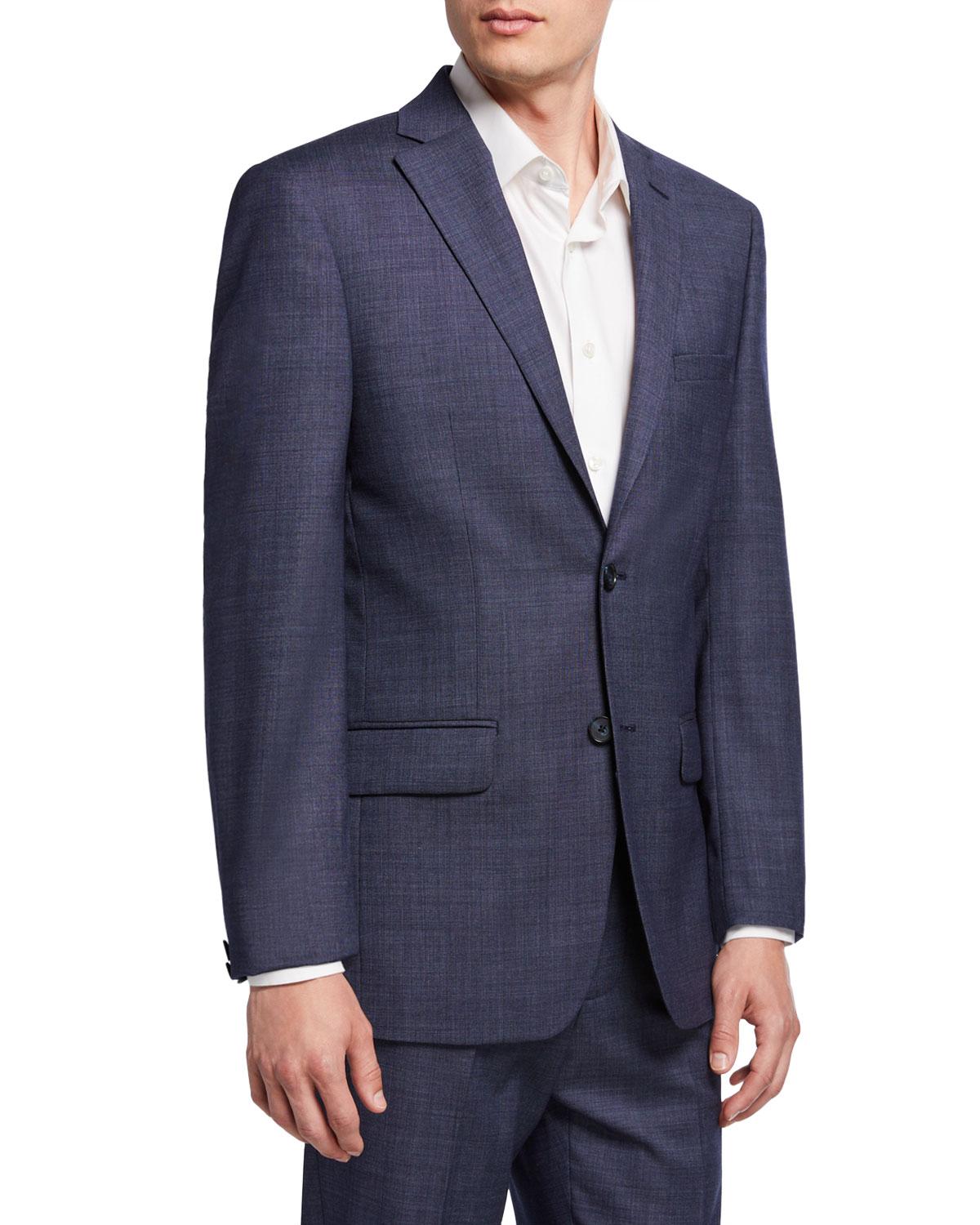 DKNY Slim-fit Wool Suit in Blue for Men - Lyst