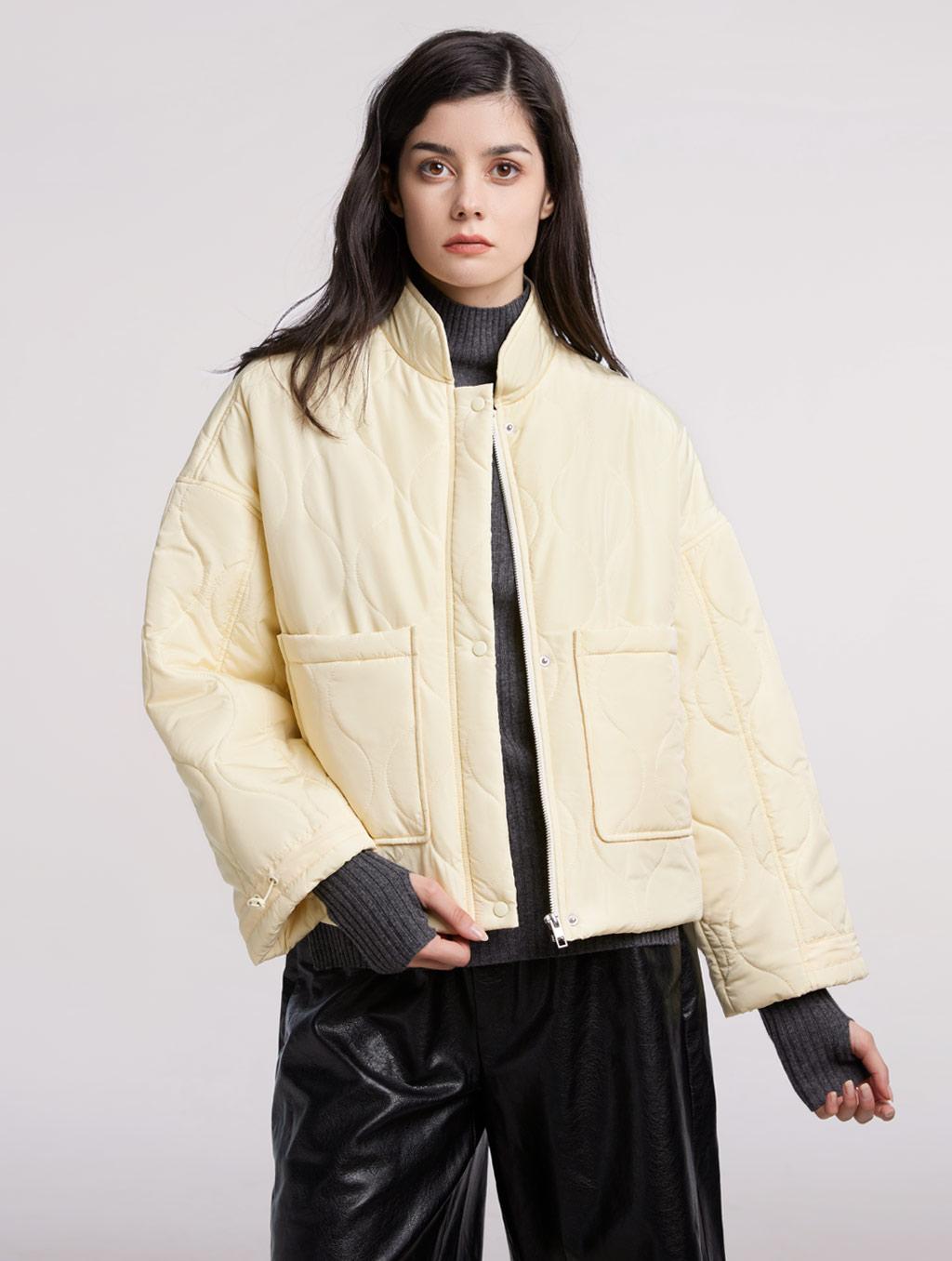 cropped drawstring windbreaker