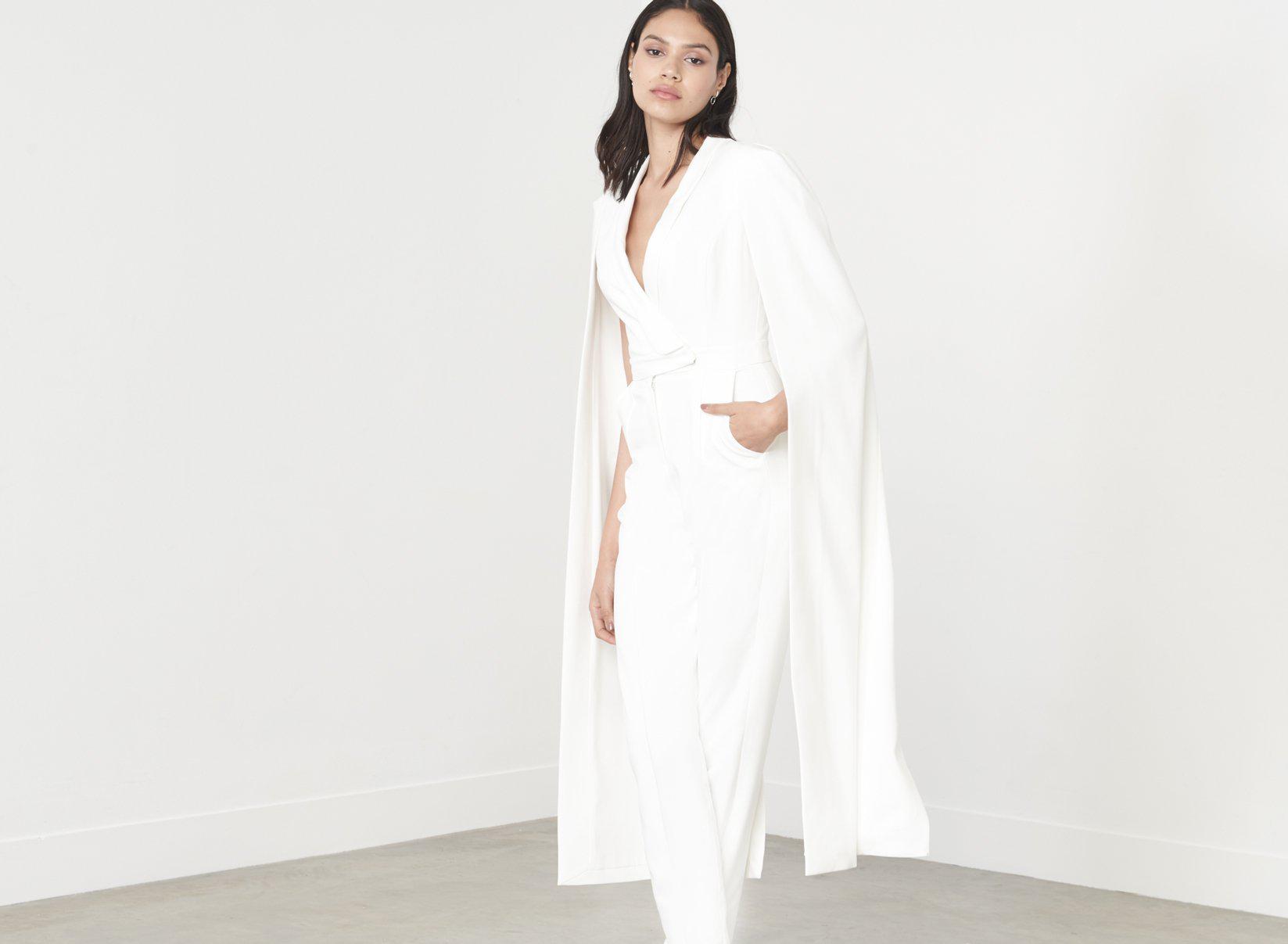 lavish alice tailored cape jumpsuit