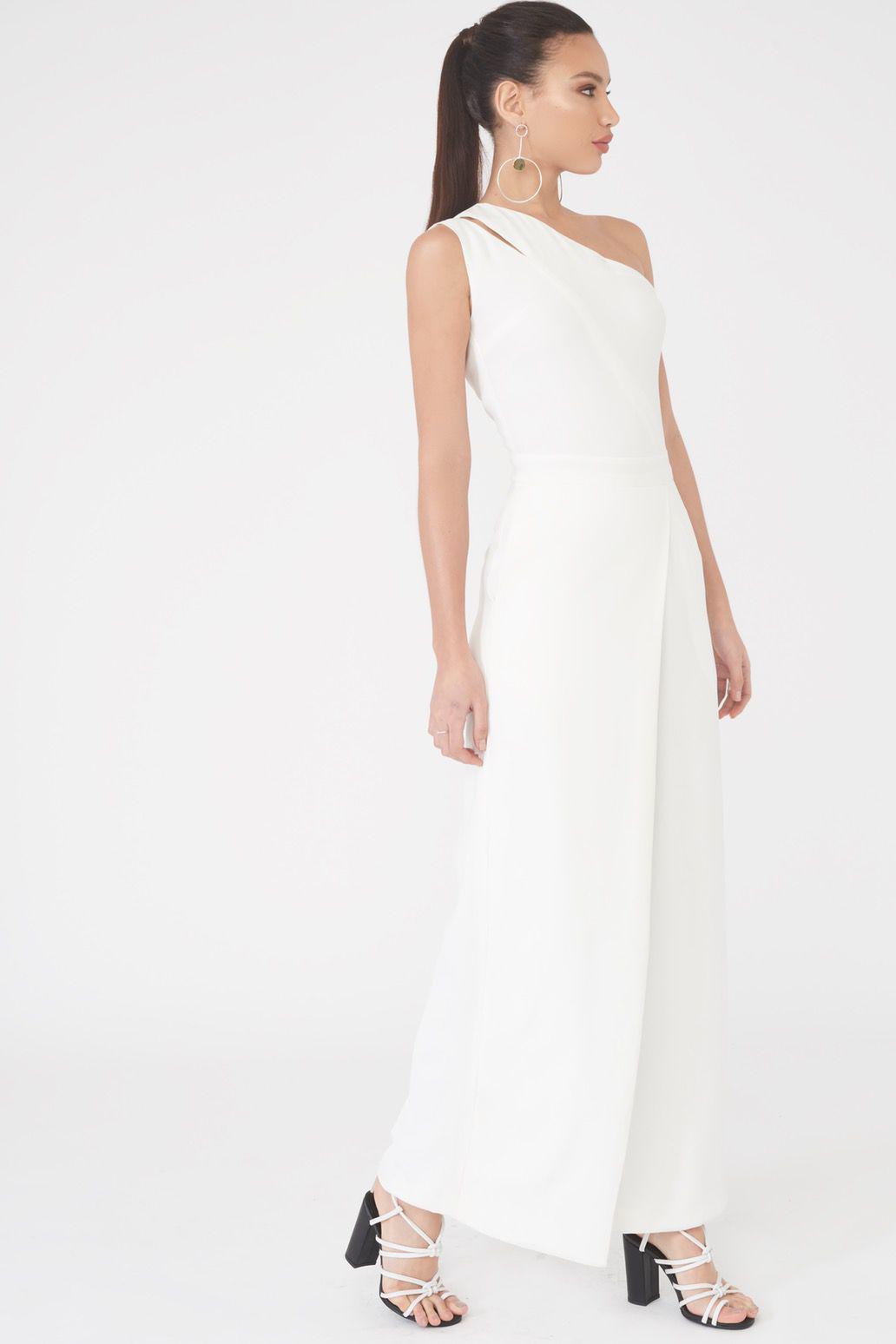 lavish alice one shoulder jumpsuit