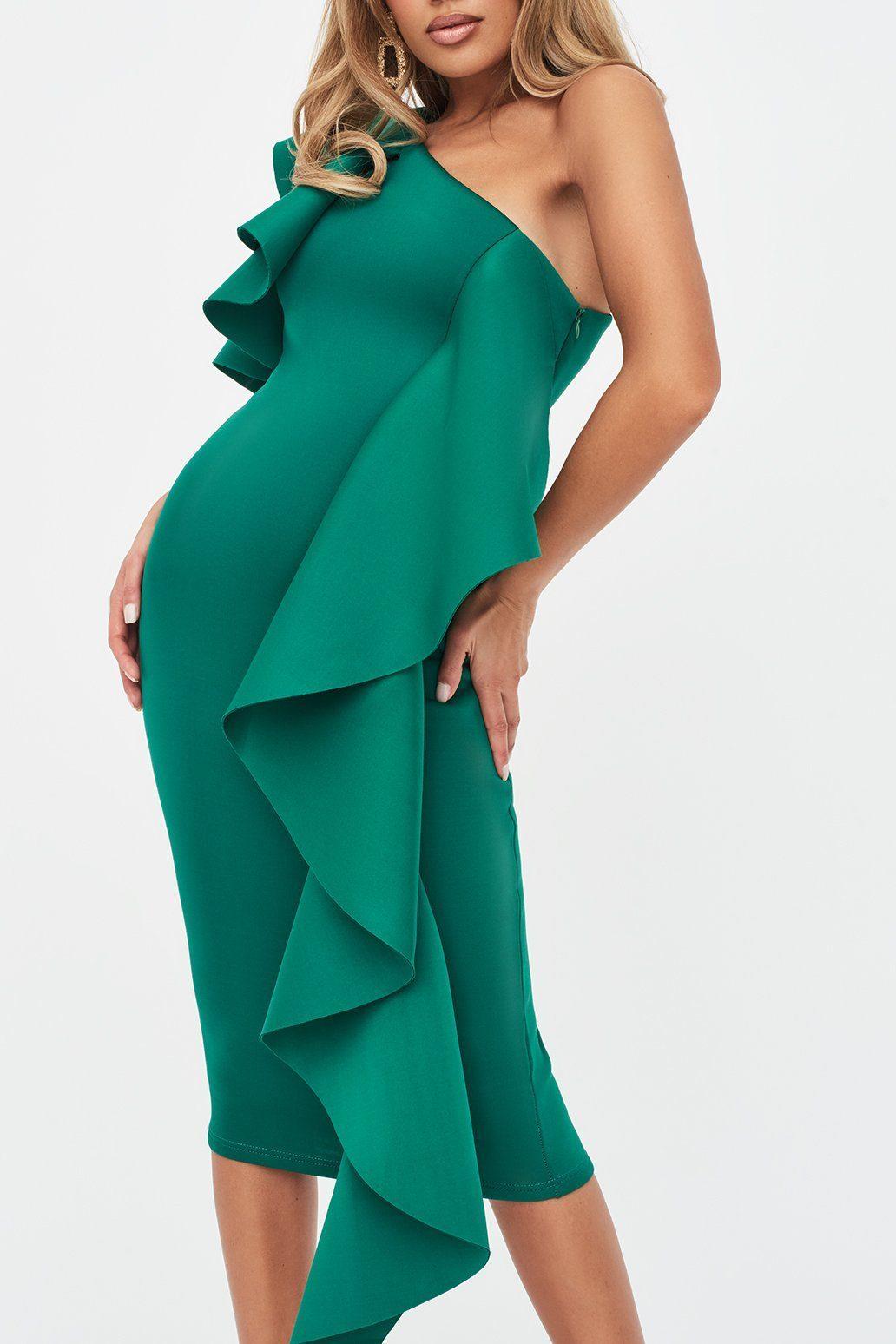 lavish alice green scuba dress