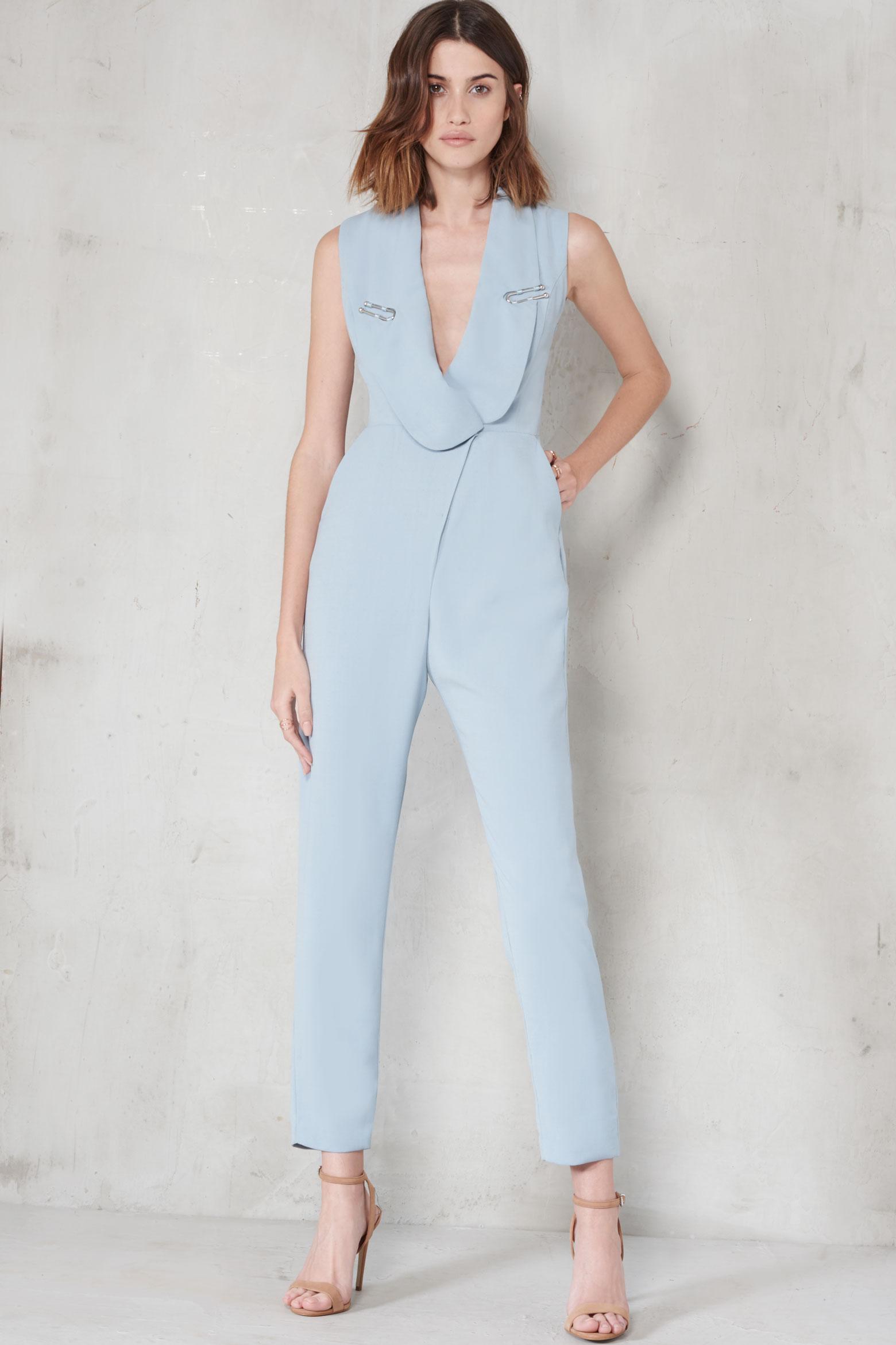 powder blue playsuit