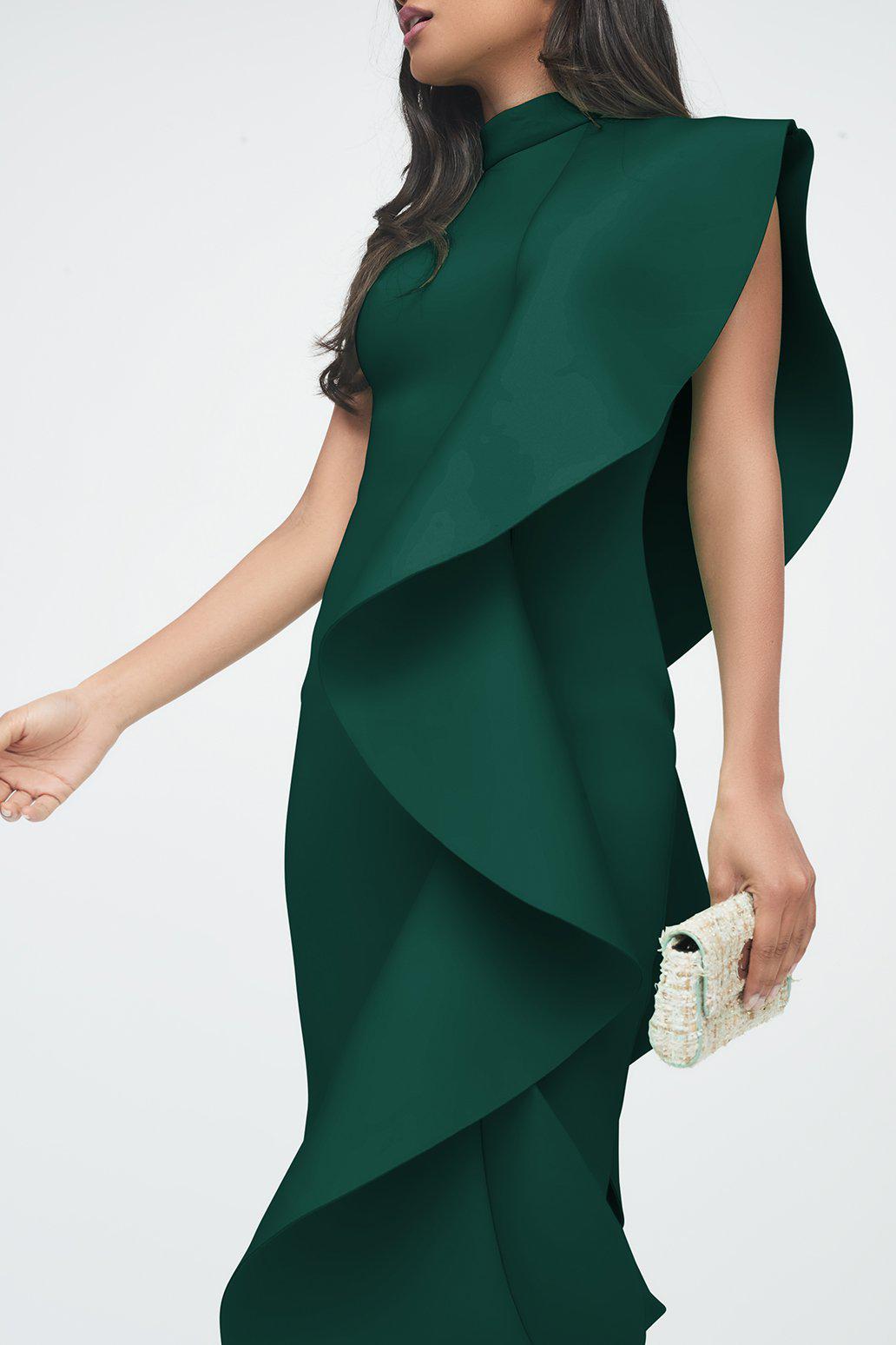 polka dot maxi dress