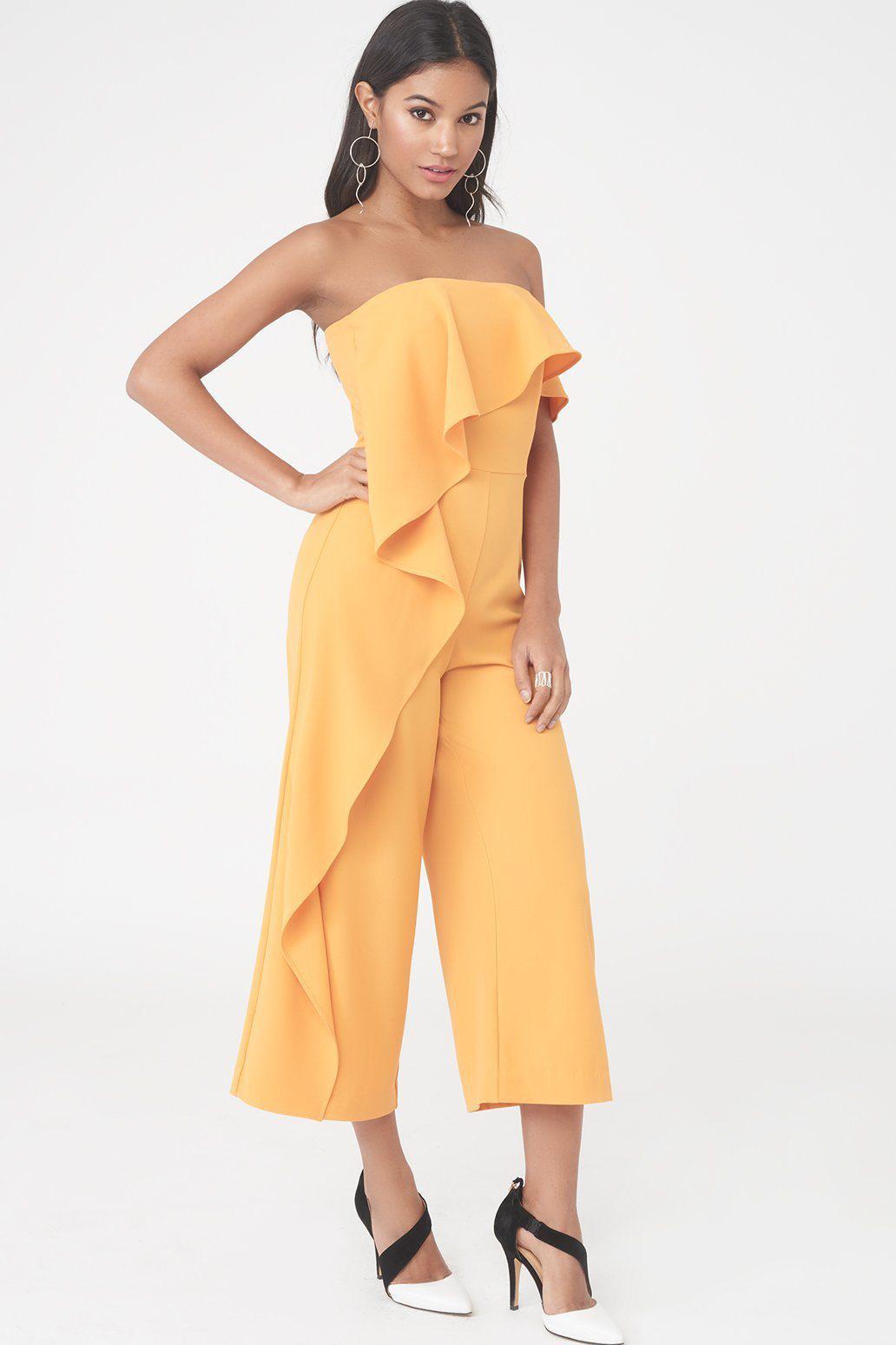 lavish alice orange jumpsuit