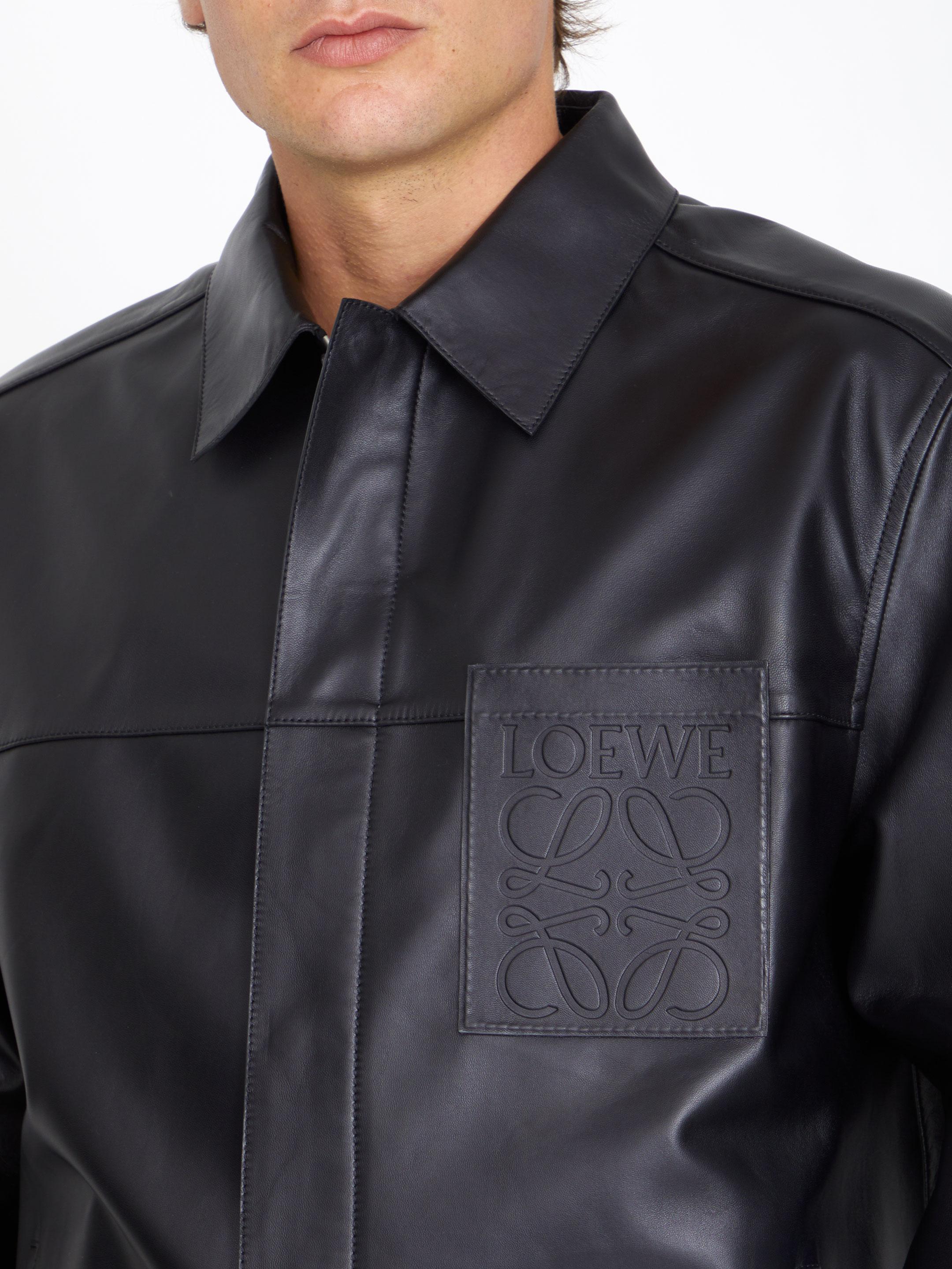 90s OLD LOEWE レザージャケット　ブルゾン　キルティング　メンズ LOEWE レザーボンバージャケット ブルゾン フライト アビエイター
