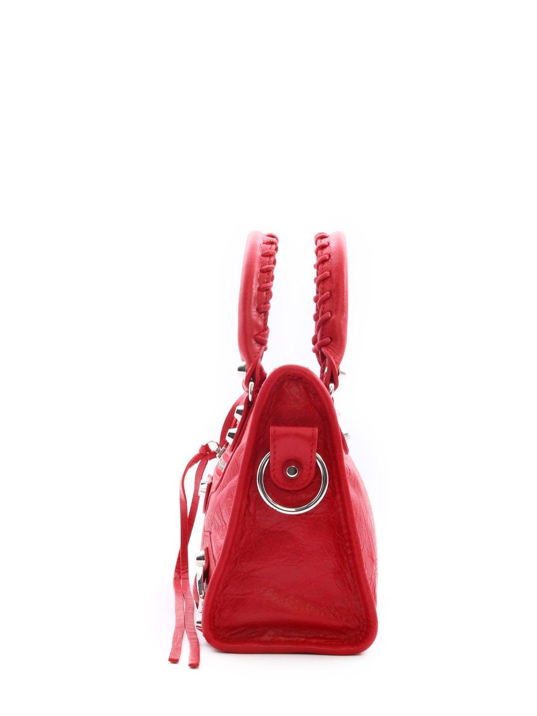 Balenciaga mini shop city red