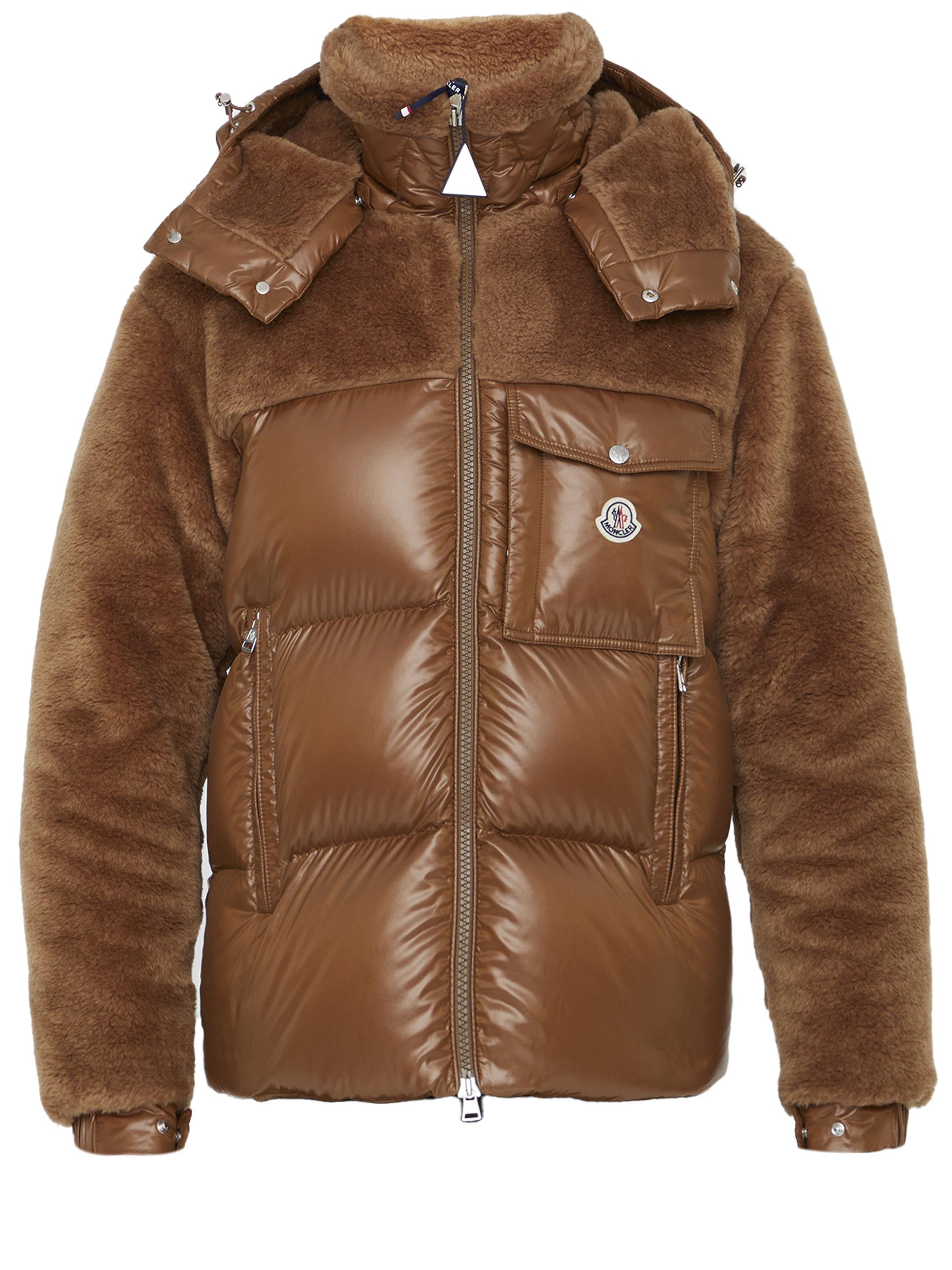 Moncler Thymelee Short Down Jacket in Brown for Men | Lyst
