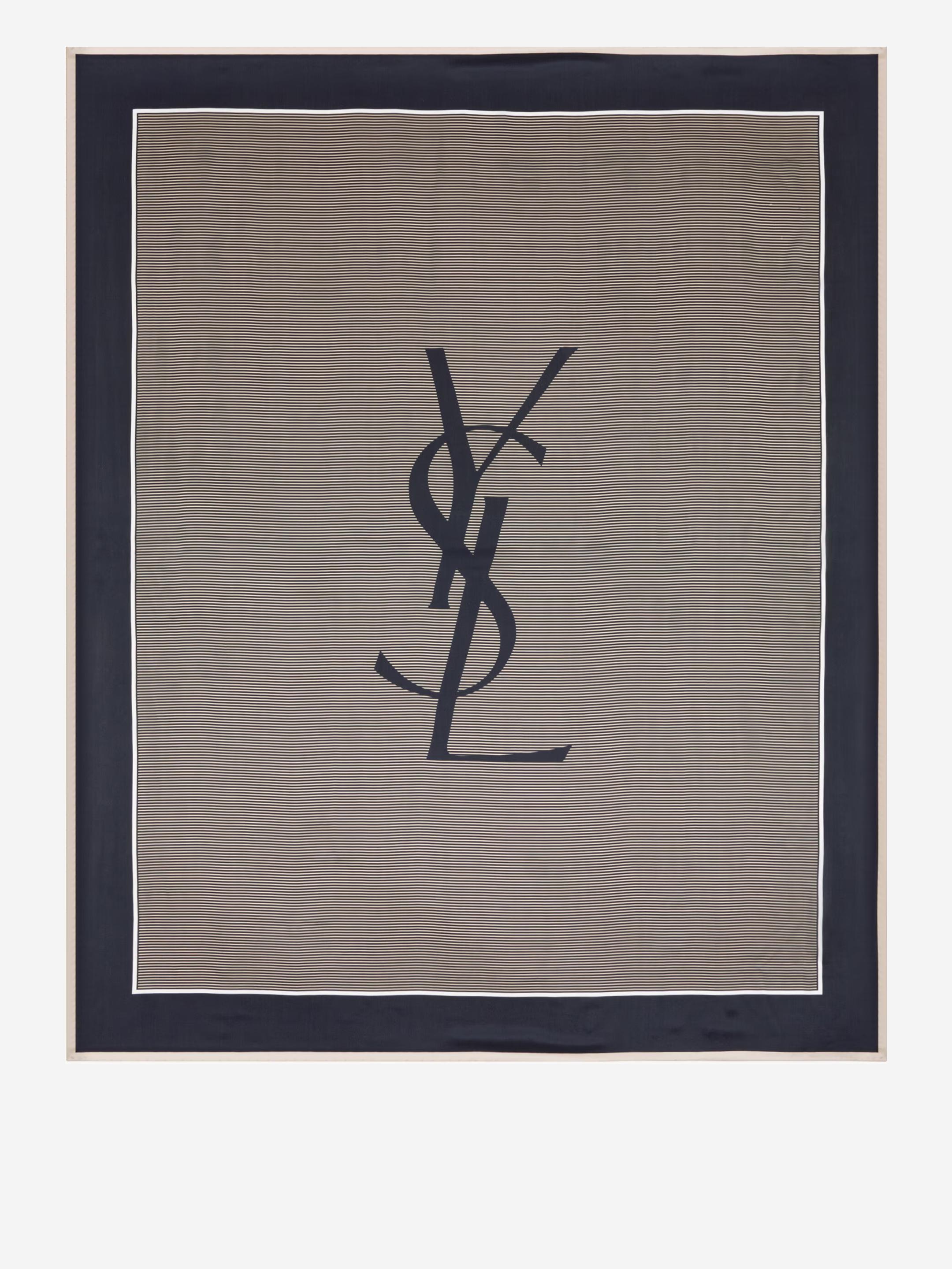 【関税＆送料込み】Saint Laurent Cassandre Scarf CASSANDRE scarf in silk jacquard | Saint Laurent | YSL AT