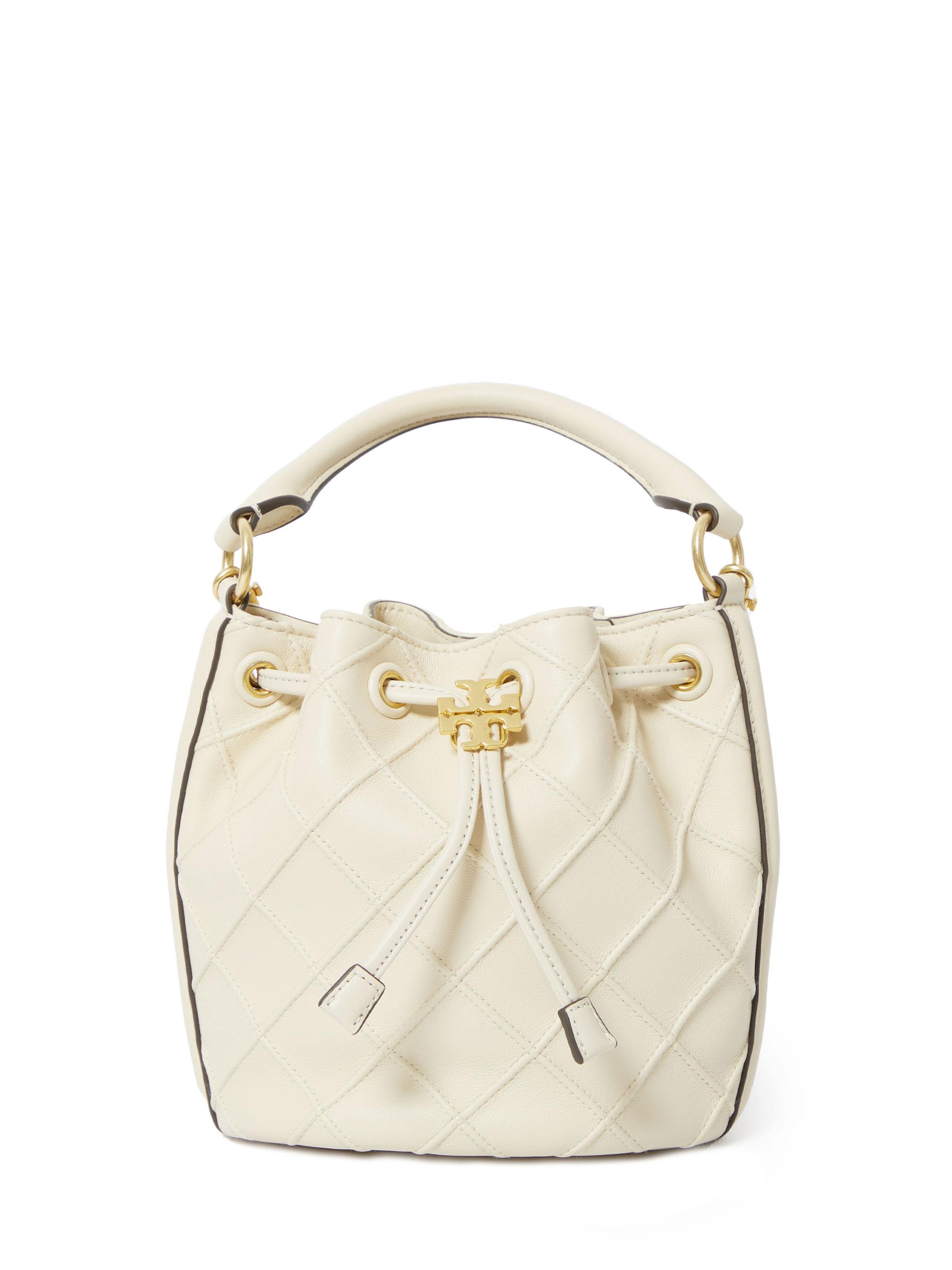 Tory Burch Fleming Soft Bucket Bag in White