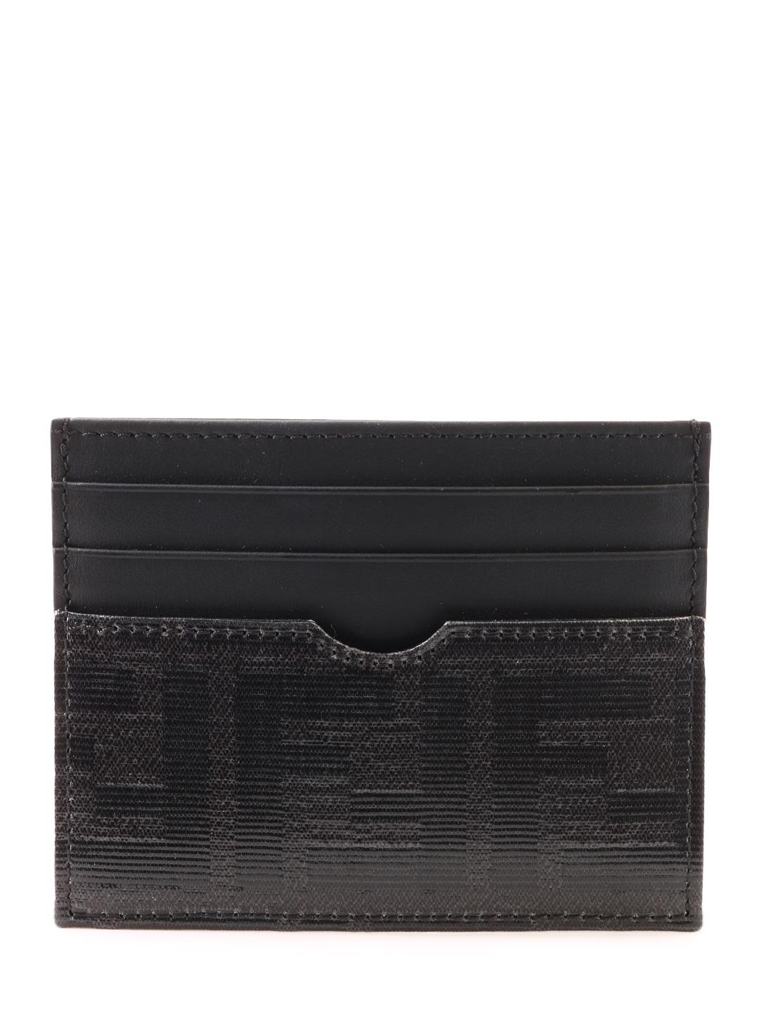 Fendi Card Holder Black Leather for Men - Lyst