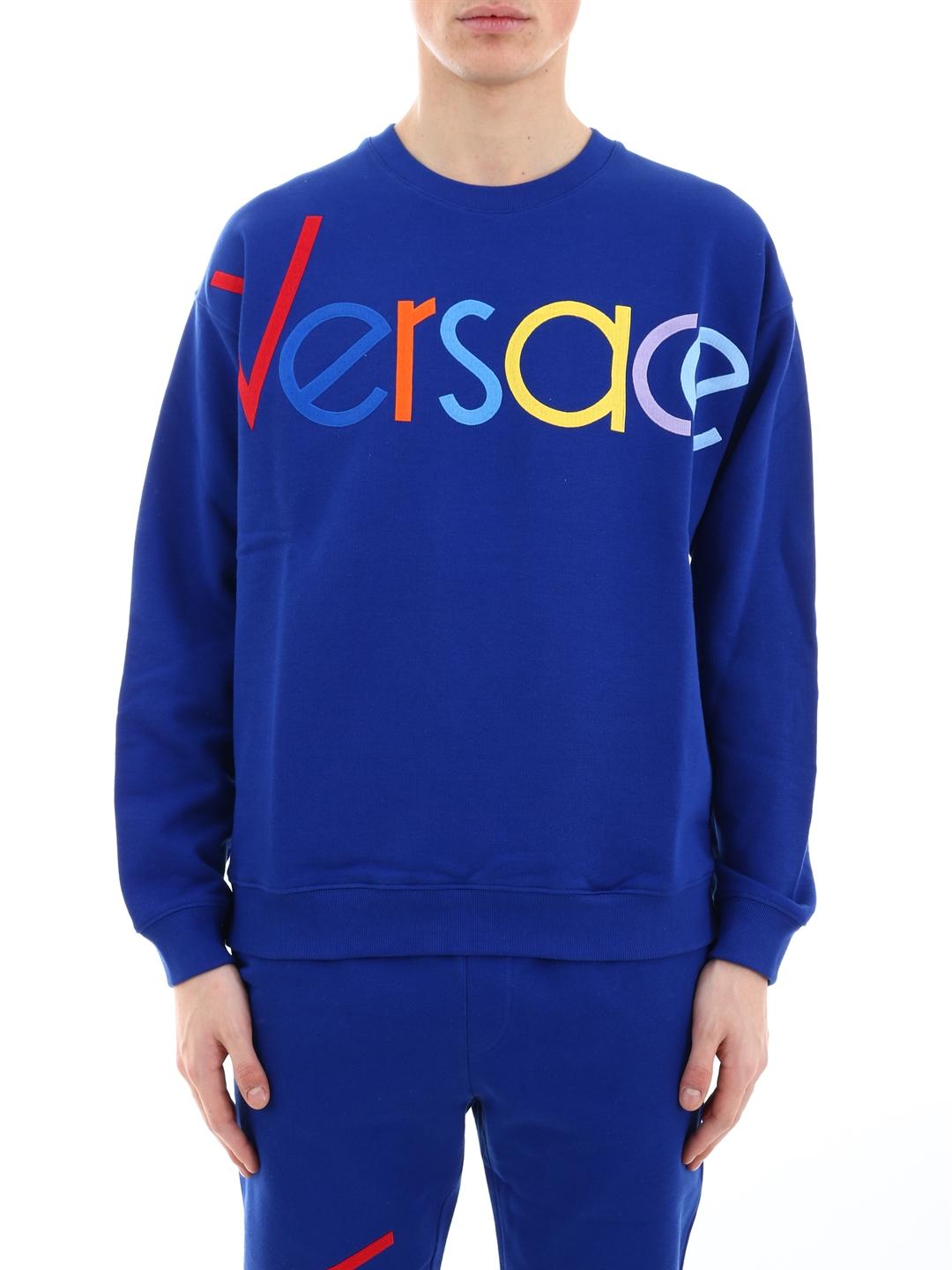versace blue sweatshirt