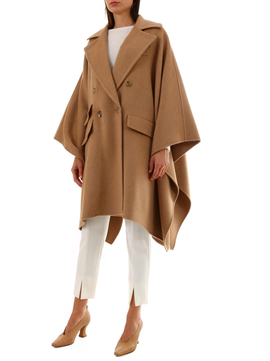 camel cape coat