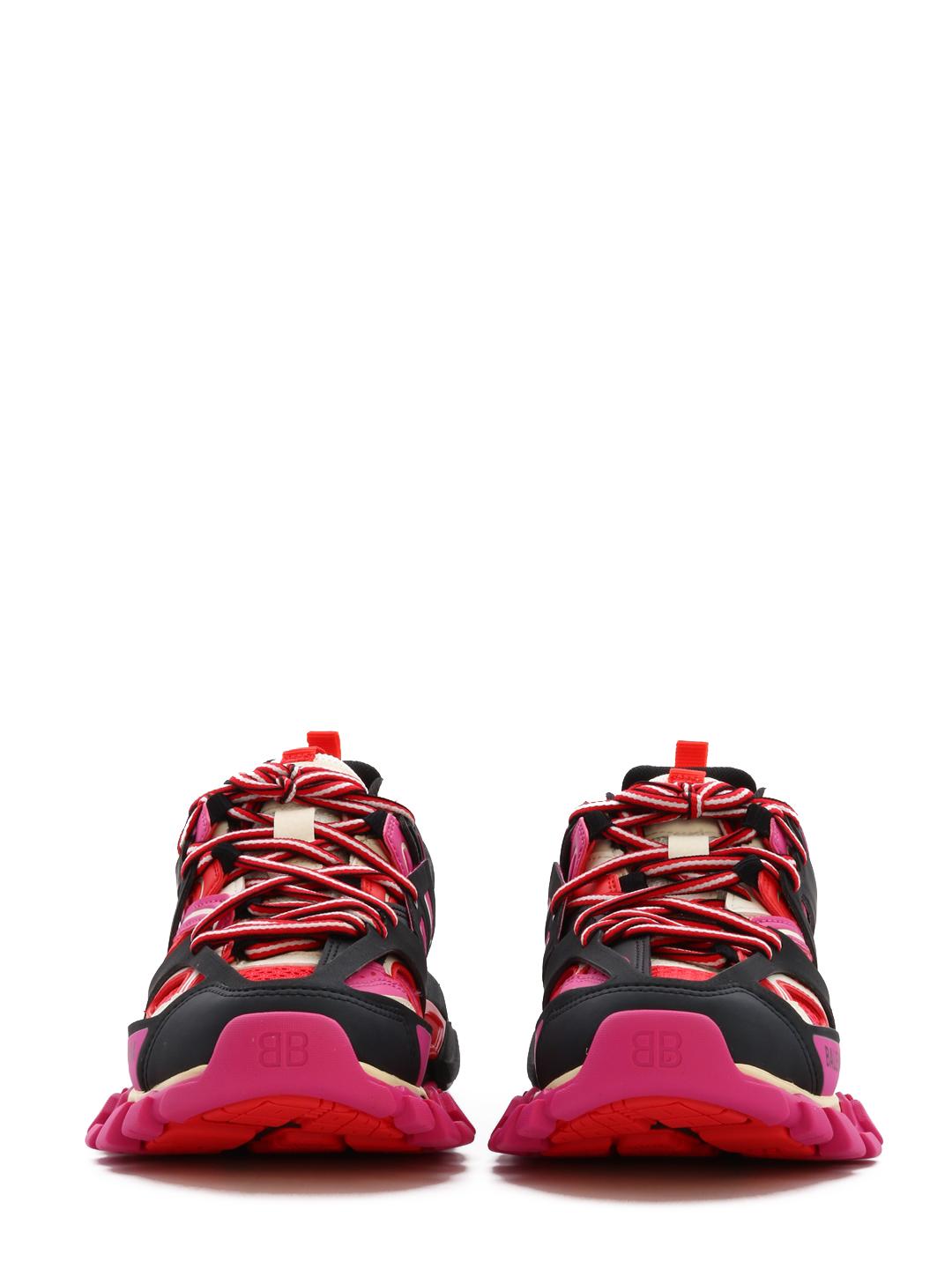 Sneaker Track nera rossa e fucsia di Balenciaga in Rosso | Lyst