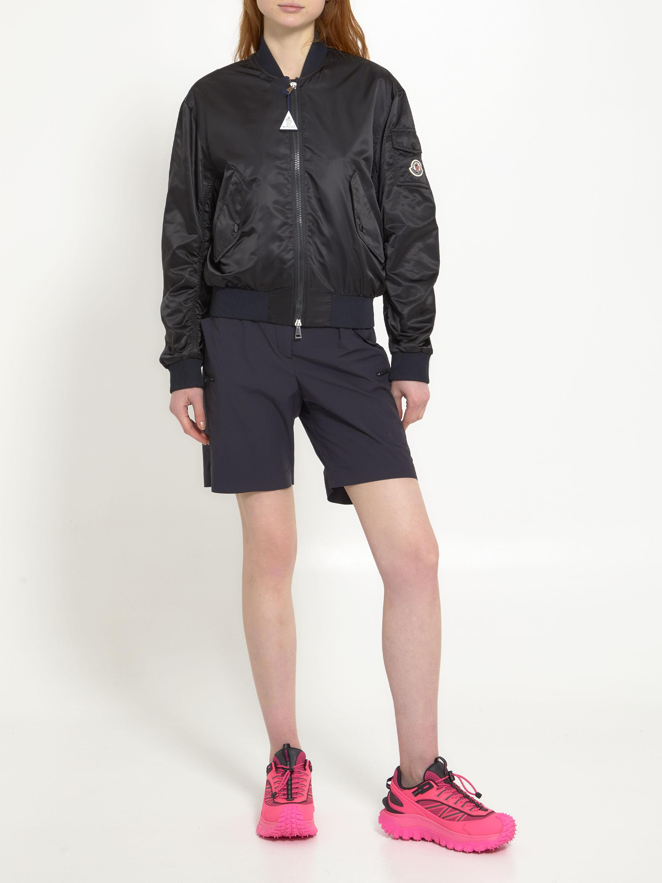 Moncler Ter Short Bomber Jacket in Black | Lyst