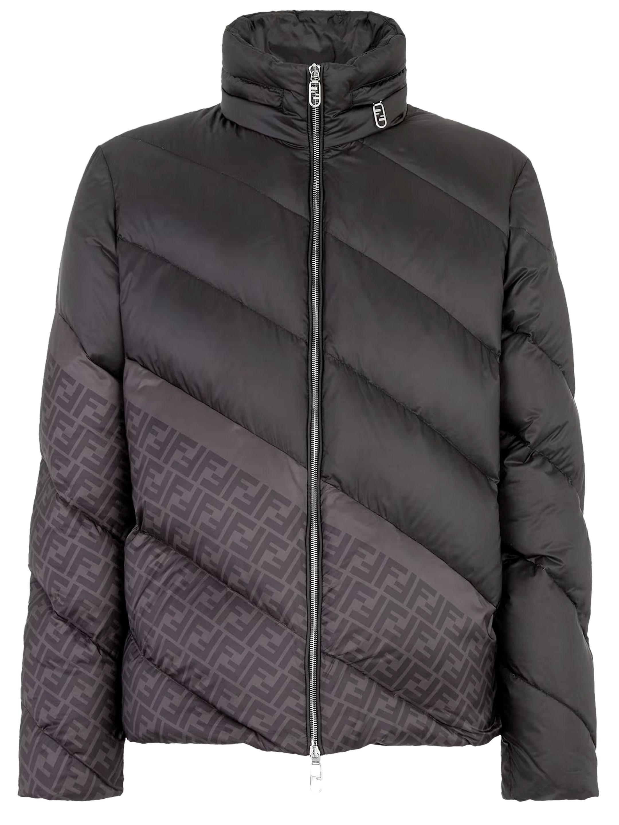 Fendi Ff Puffer Jacket in Black for Men Lyst Canada