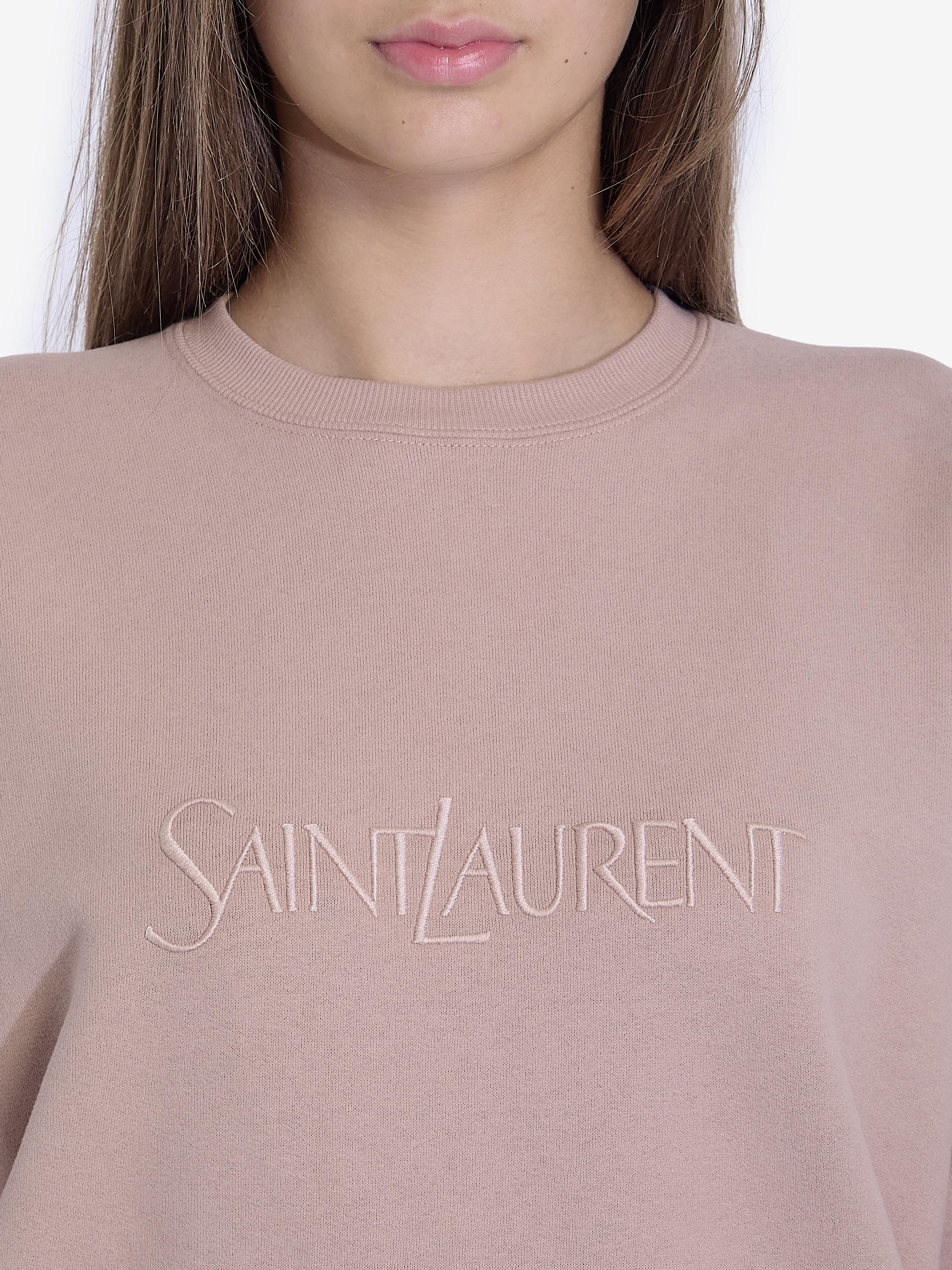 Pink ysl sweatshirt hot sale