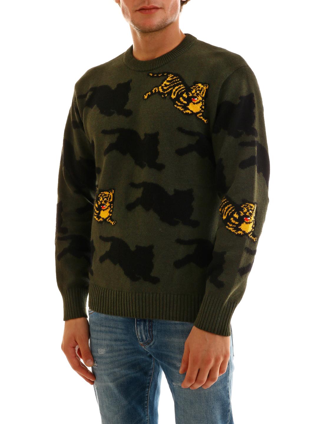 kenzo green tiger sweatshirt