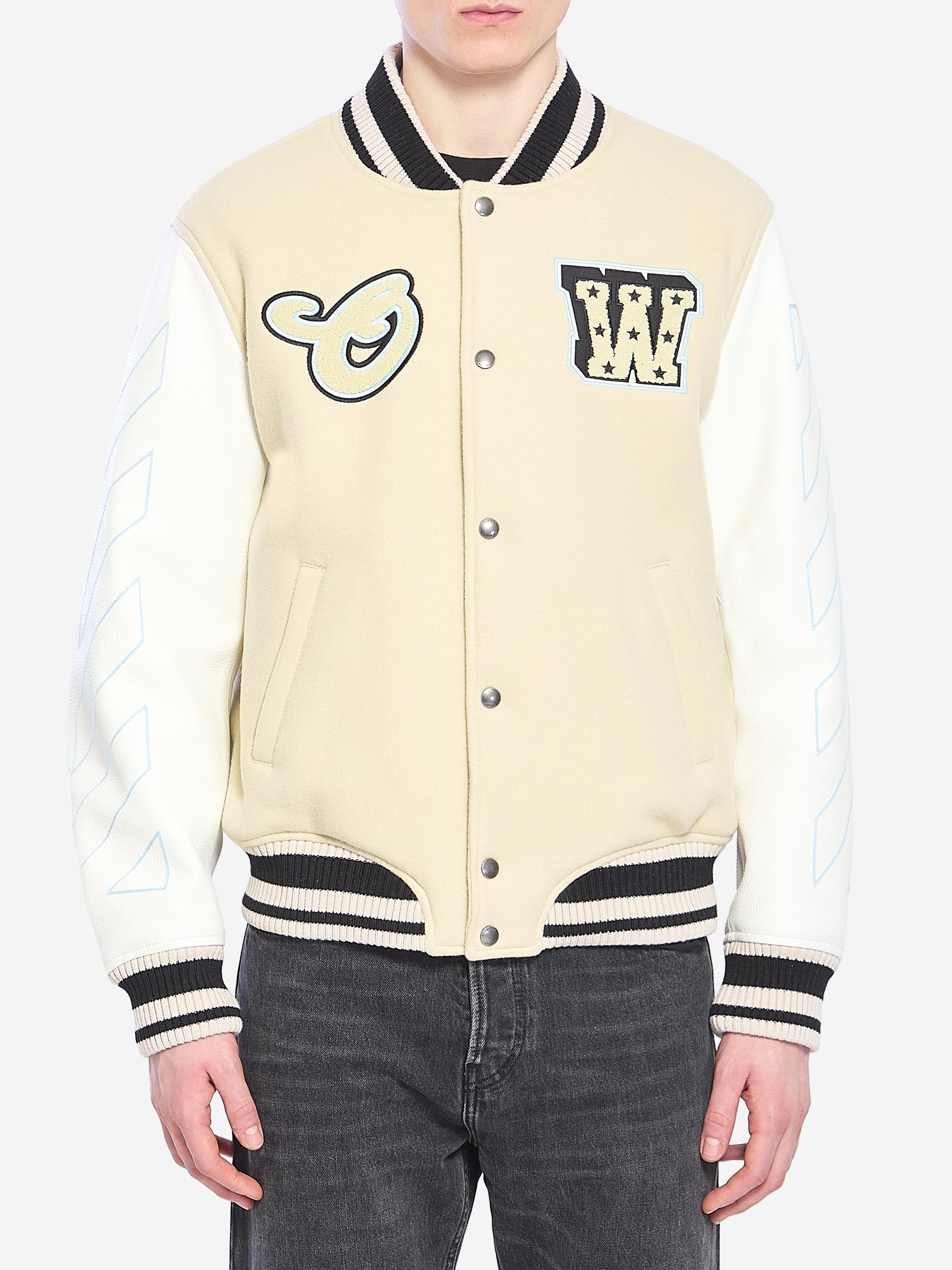 Off White Varsity Jackets for Men - Up to 55% off | Lyst
