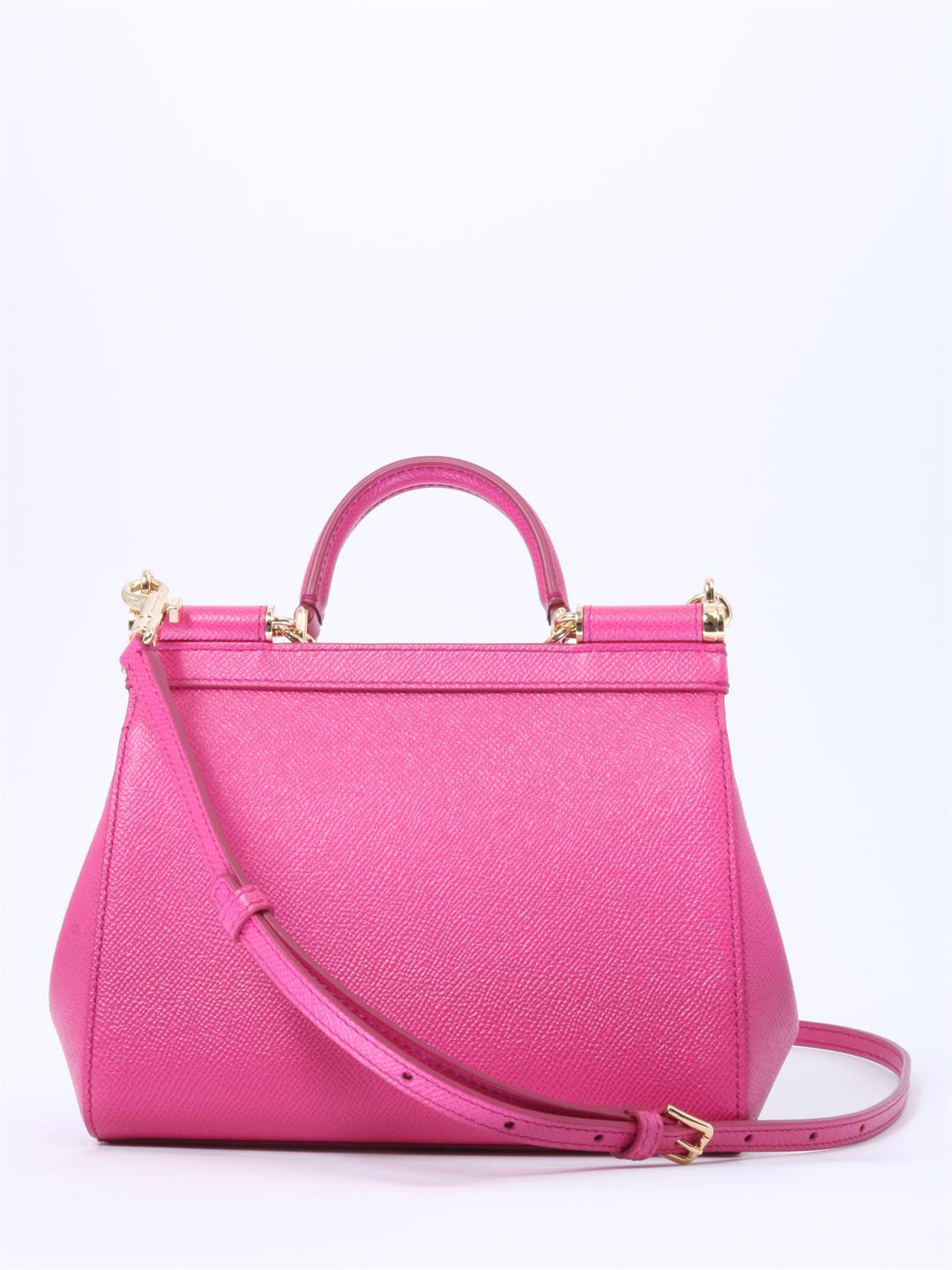 DOLCE \u0026 GABBANA Dauphine Pelle Borsa Miss Sicily Totale Amore Cans Fucsia  08699 EUR 921,66 - PicClick IT