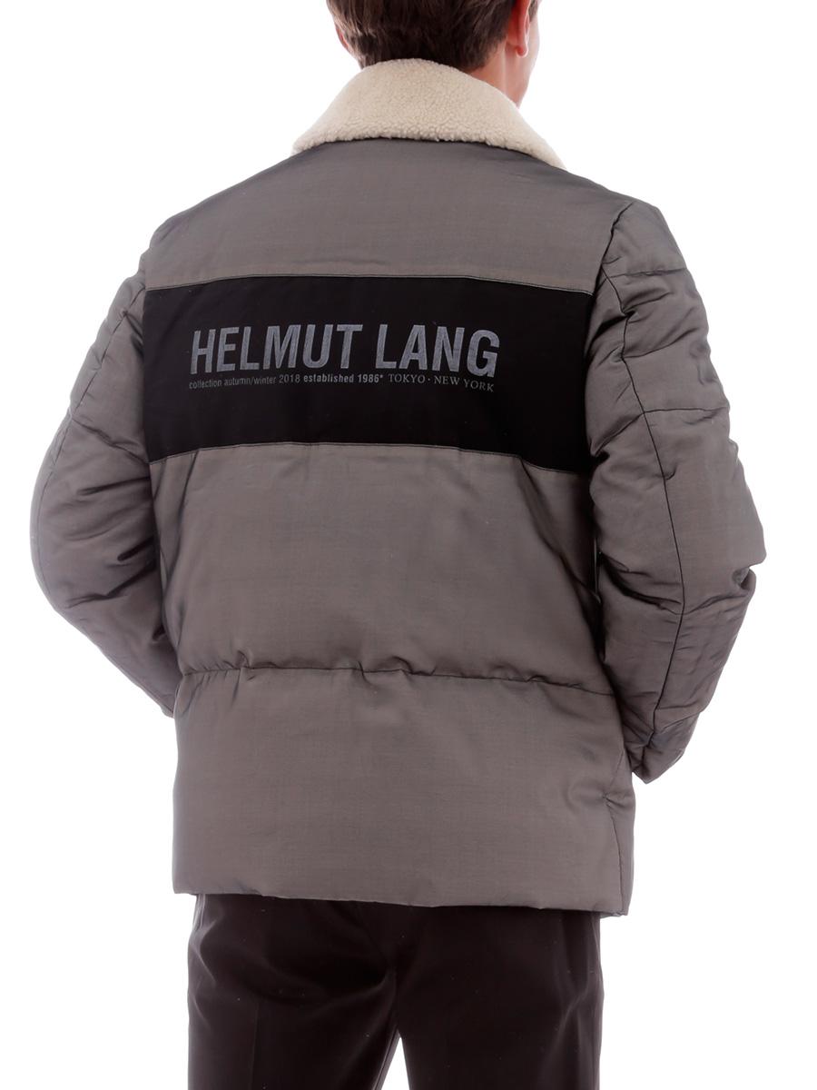 Helmut Lang Puffer Jacket In Silk Organza in Black for Men - Lyst