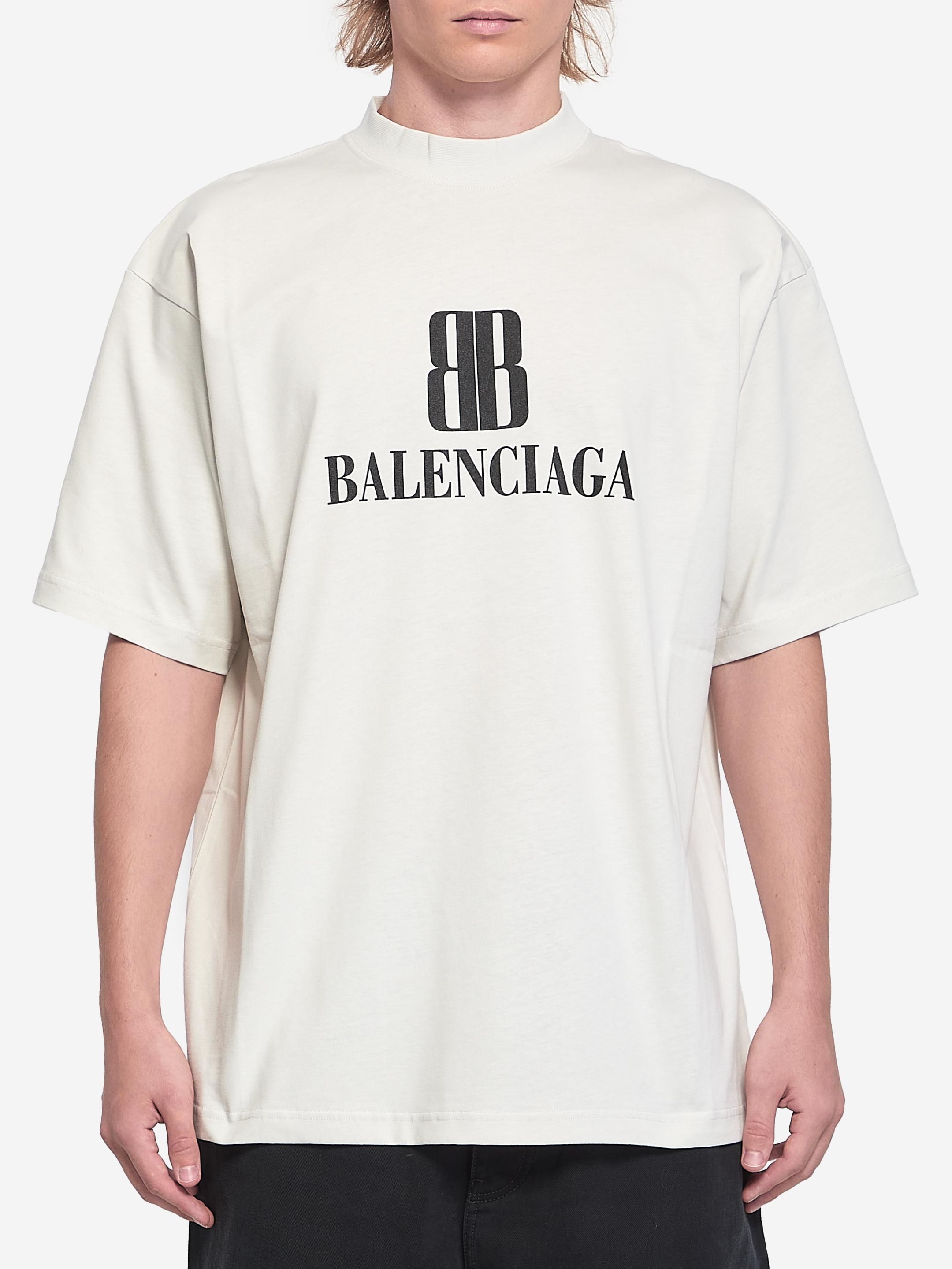 Tシャツ・カットソー BALENCIAGA Men T Shirts 829686TSVH2 White Balenciaga Large Fit T-shirt | Man T-shirts White Xxl