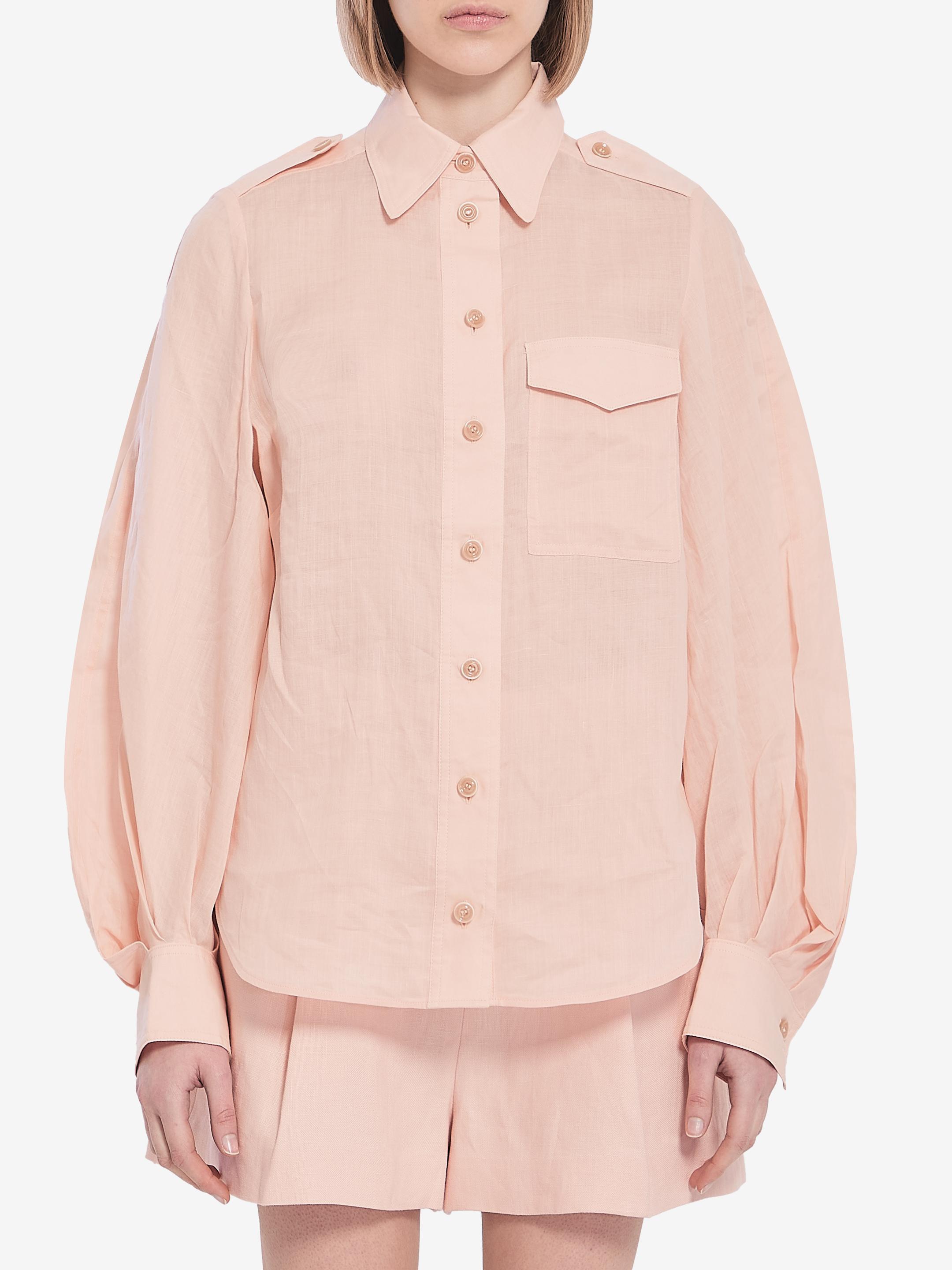 Tシャツ・カットソー Zimmermann Skin pink viscose Illuminate blouse Zimmermann Illuminate Shirt in Pink | Lyst