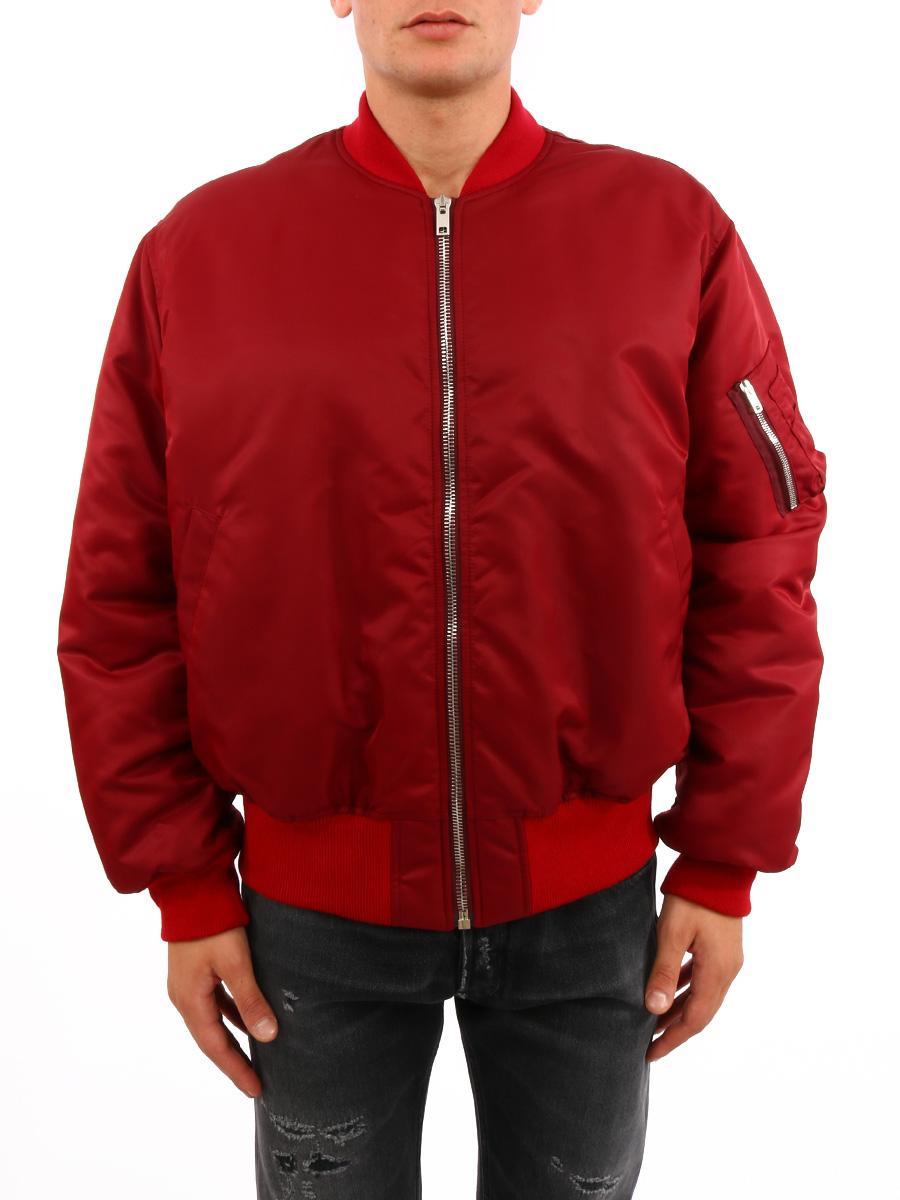 calvin klein red bomber jacket
