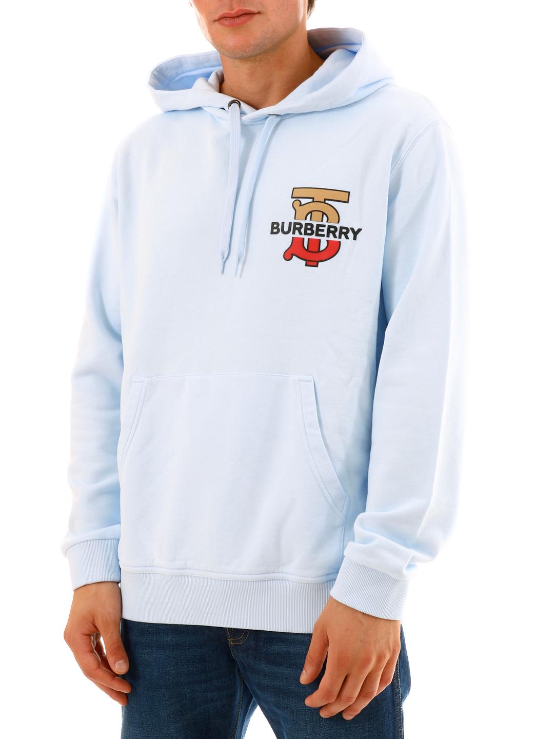 burberry light blue hoodie