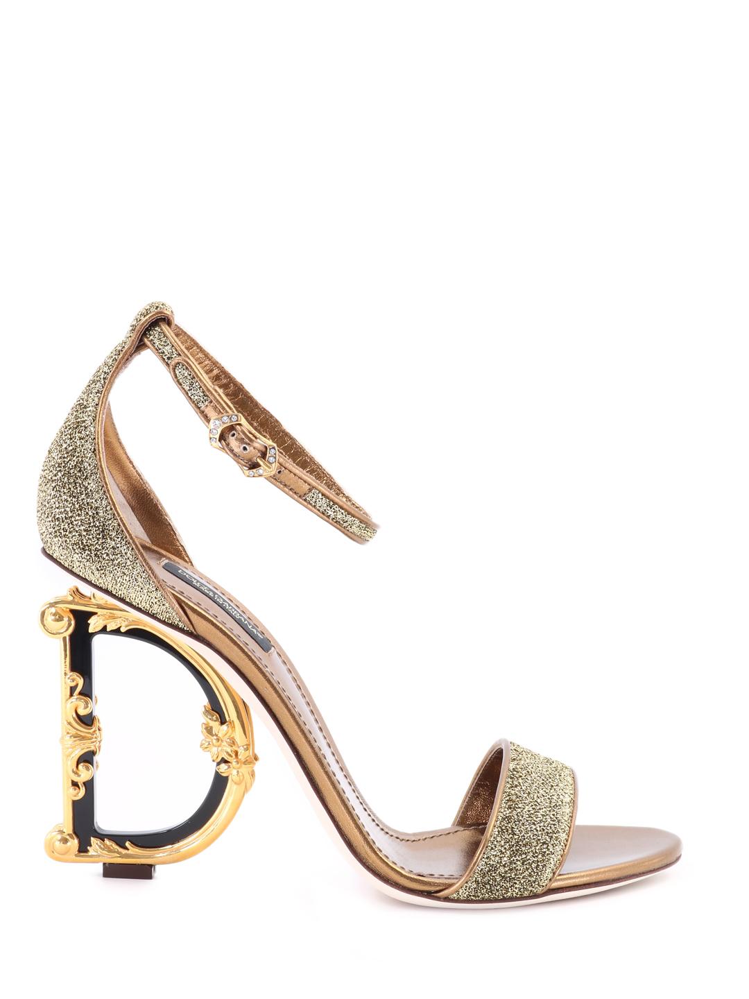 Dolce & Gabbana Baroque Sandal in Gold (Metallic) | Lyst Australia