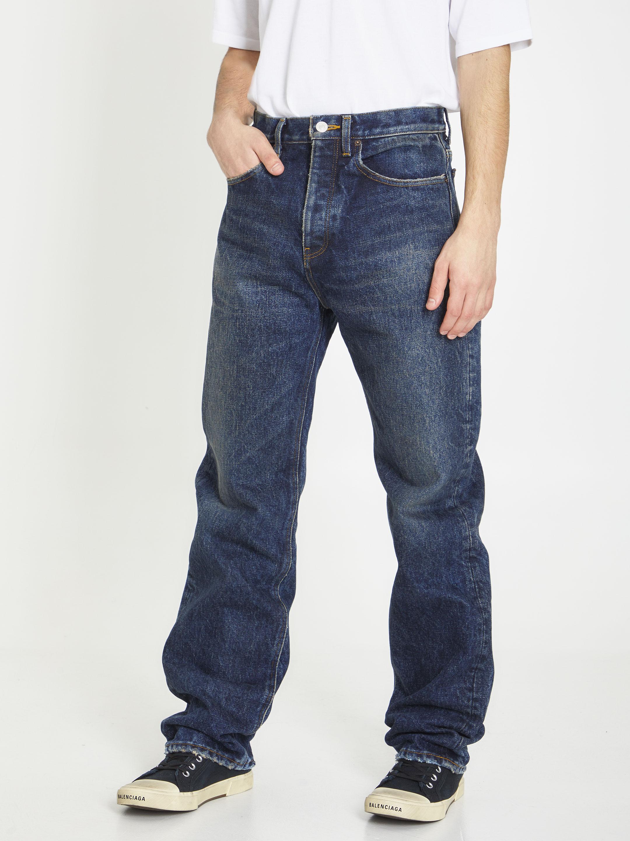 Balenciaga Relaxed Jeans in Blue for Men | Lyst