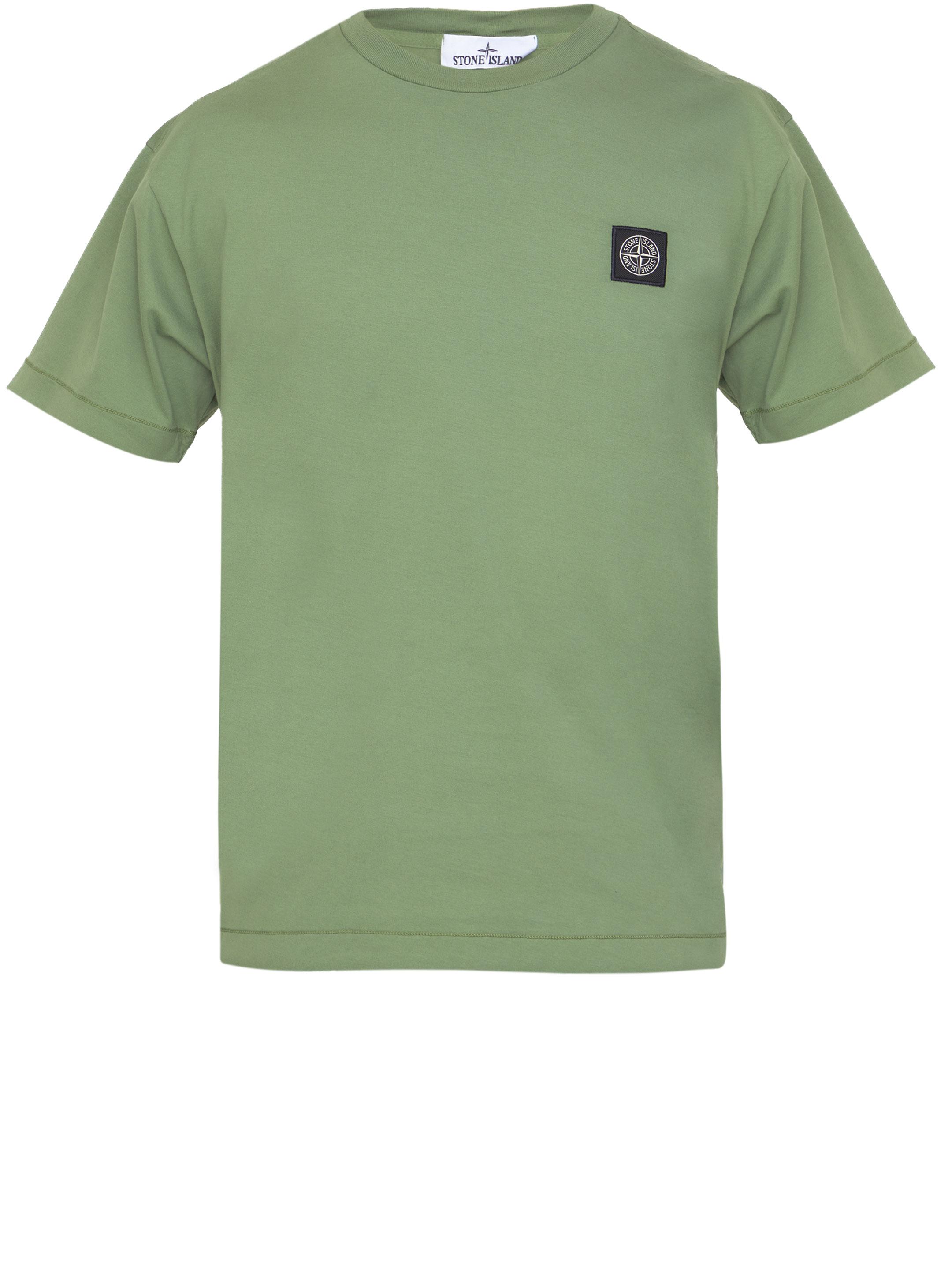 Stone Island Sage 60/2 Cotton T-shirt in Green for Men | Lyst