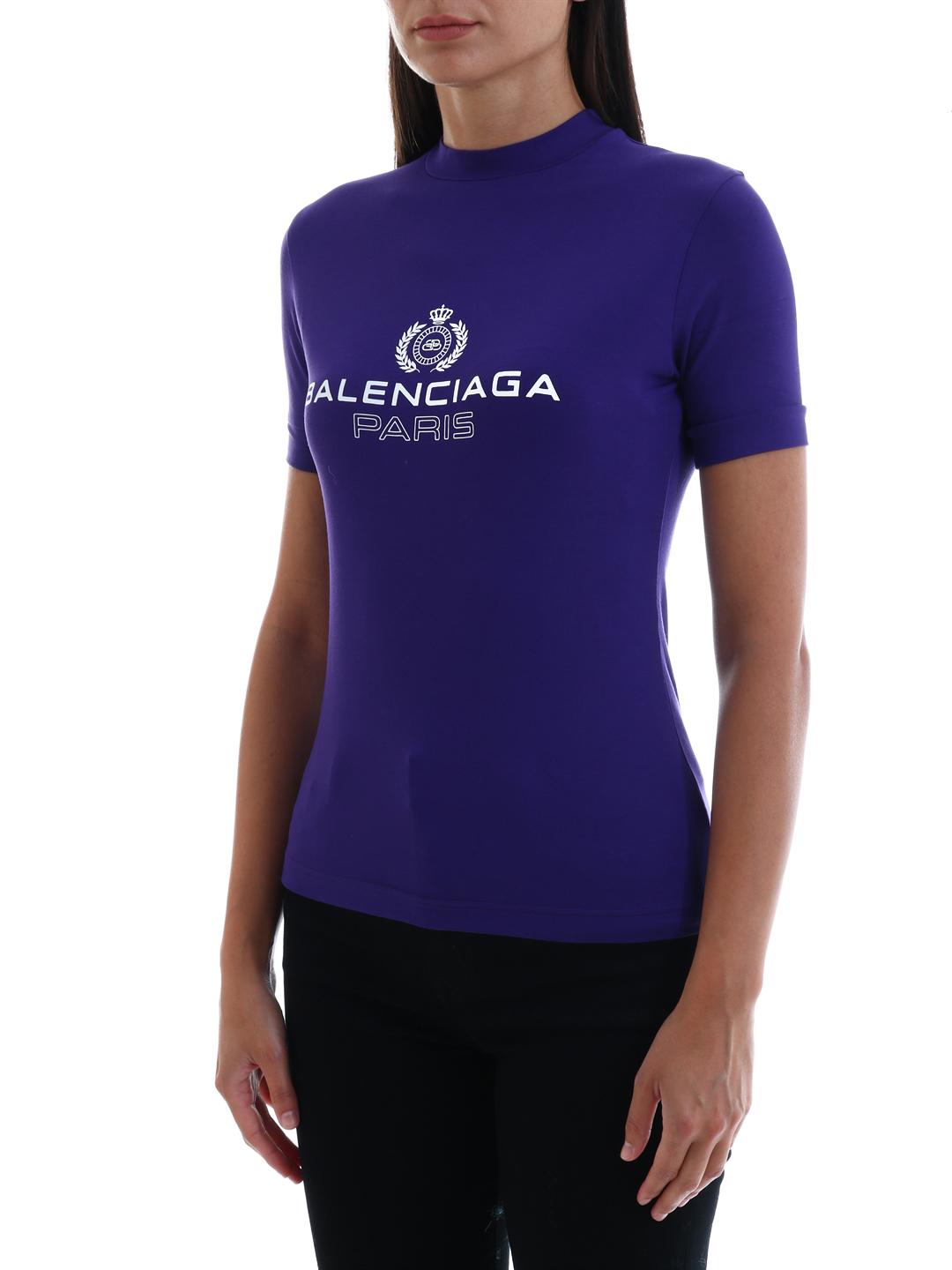 purple balenciaga t shirt