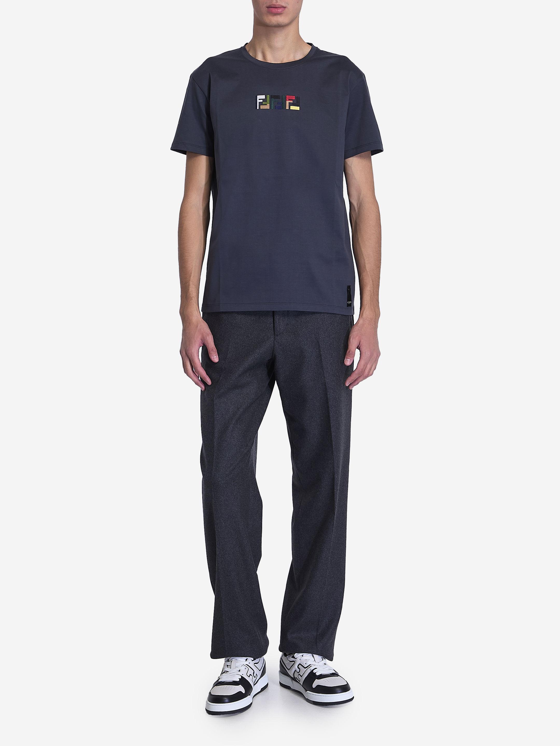【FENDI】BIG SALE★TRIPLE FF Tシャツ Fendi Triple Ff T-Shirt in Blue for Men | Lyst