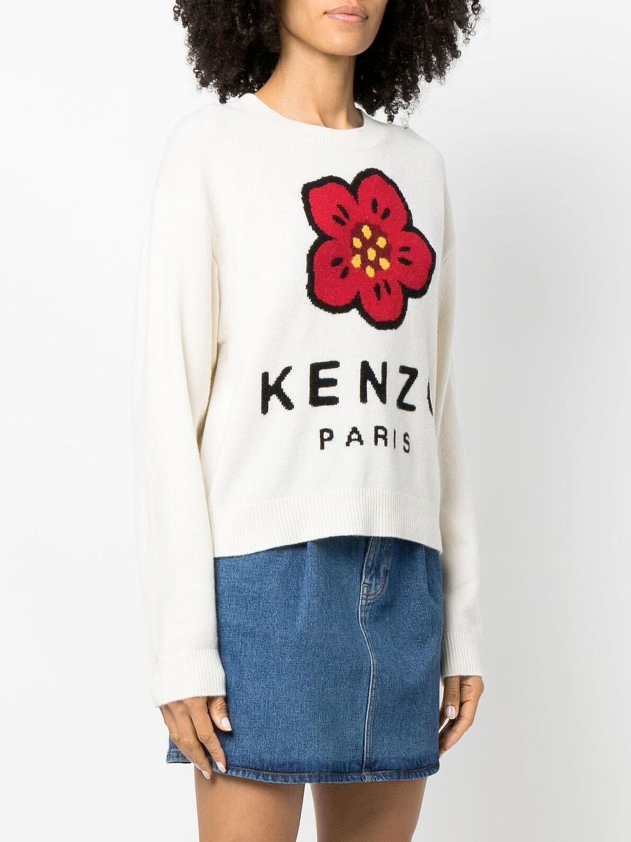 KENZO BOKE FLOWER EMBROIDERY DENIM サイズL-