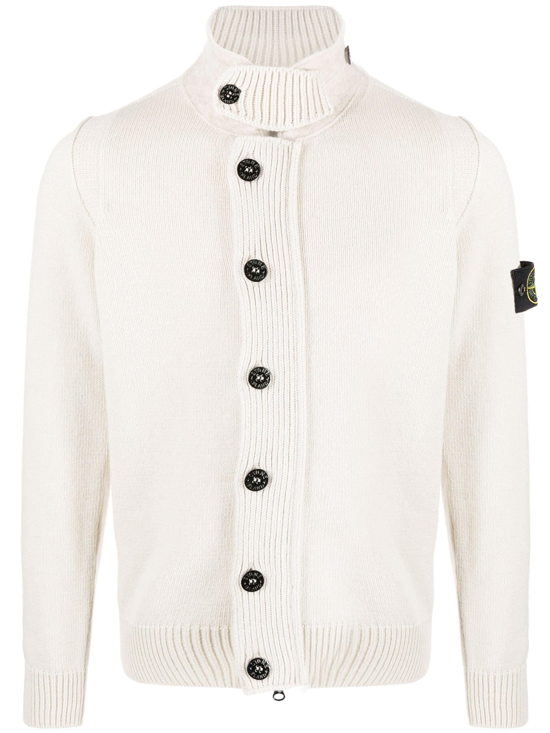 Stone Island Buttoned Jumper in Natural for Men Lyst Canada