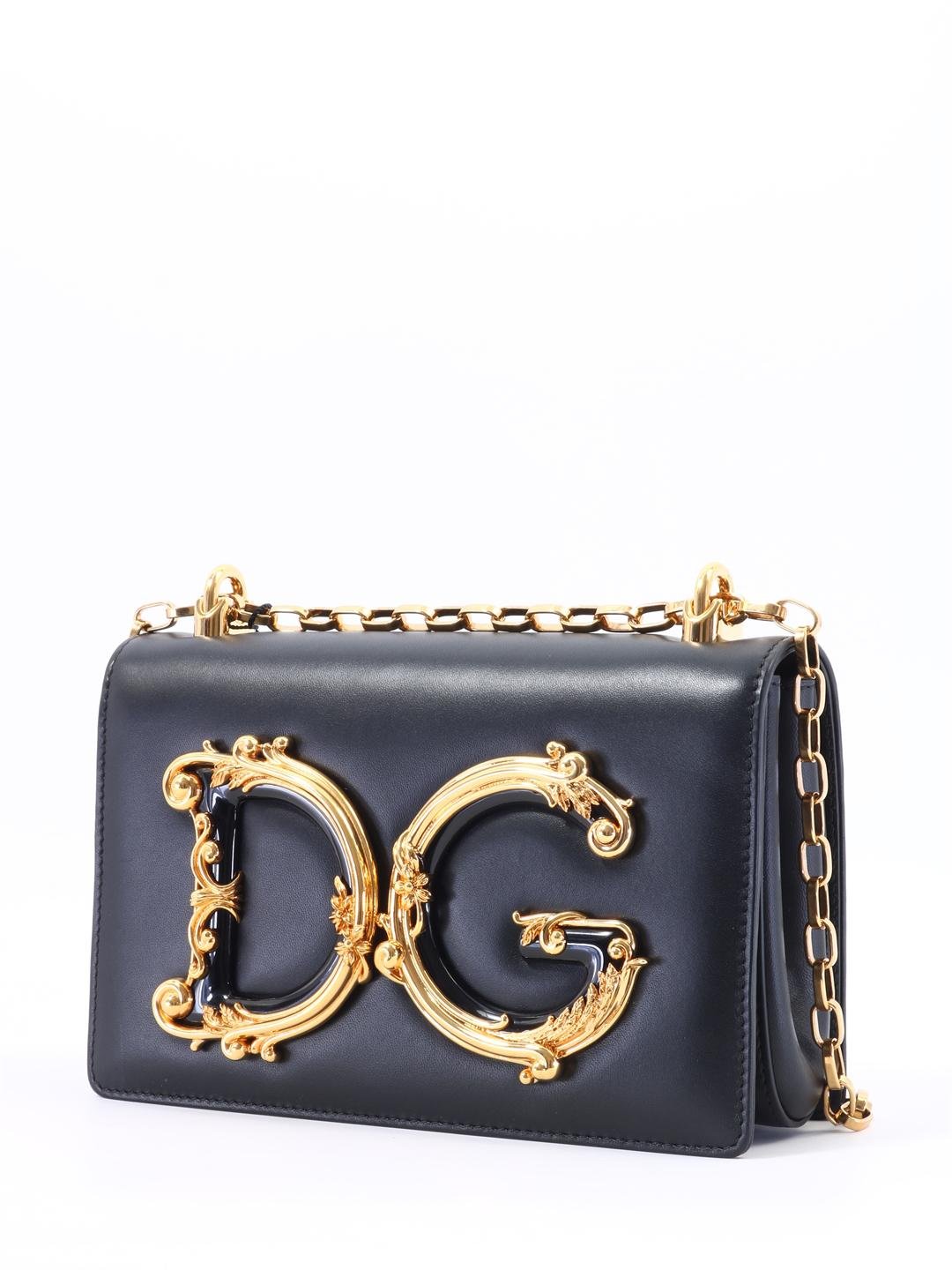 Dolce & Gabbana Dg Girls Leather Shoulder Bag in Black | Lyst