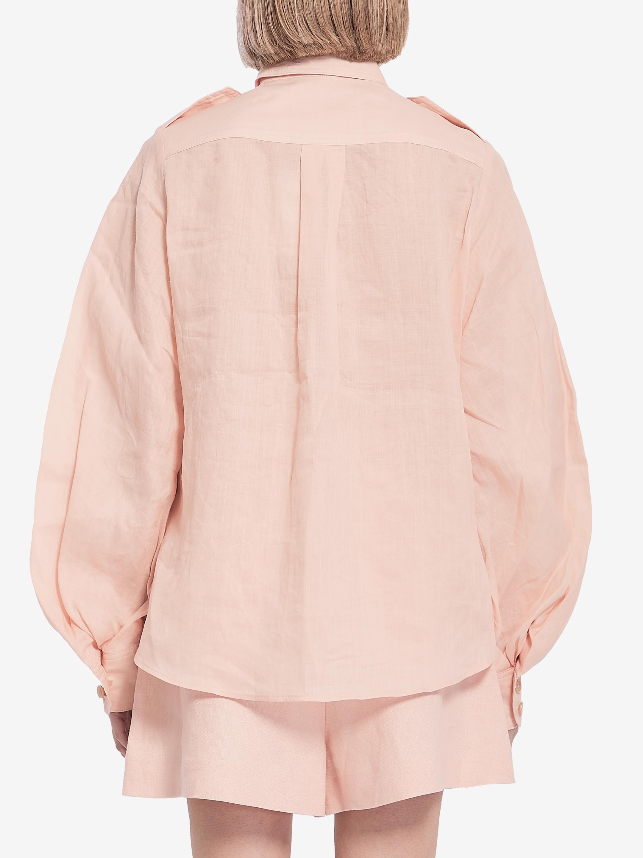 Tシャツ・カットソー Zimmermann Skin pink viscose Illuminate blouse Zimmermann Illuminate Shirt in Pink | Lyst