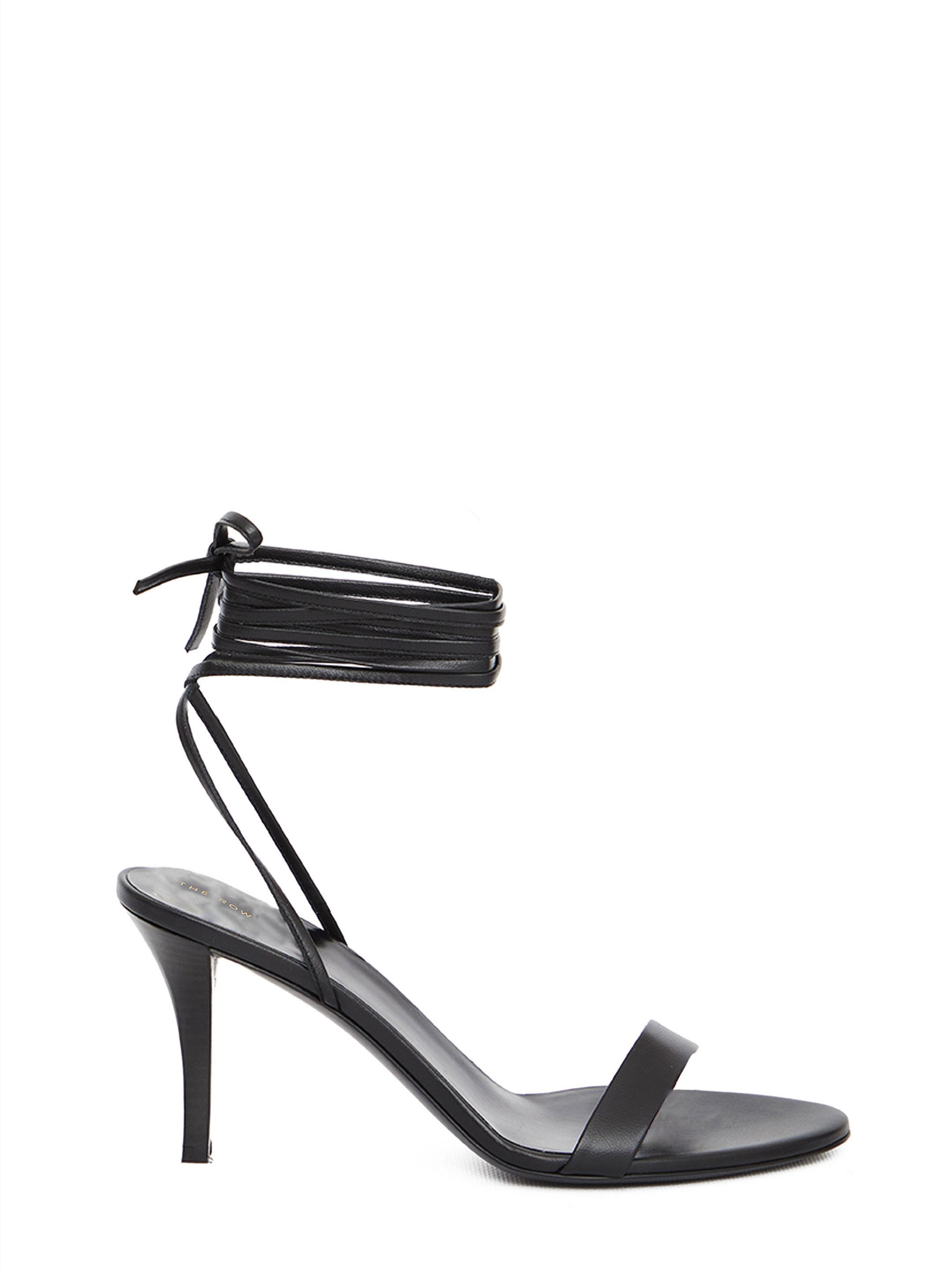 The Row Maud Sandals in Black | Lyst