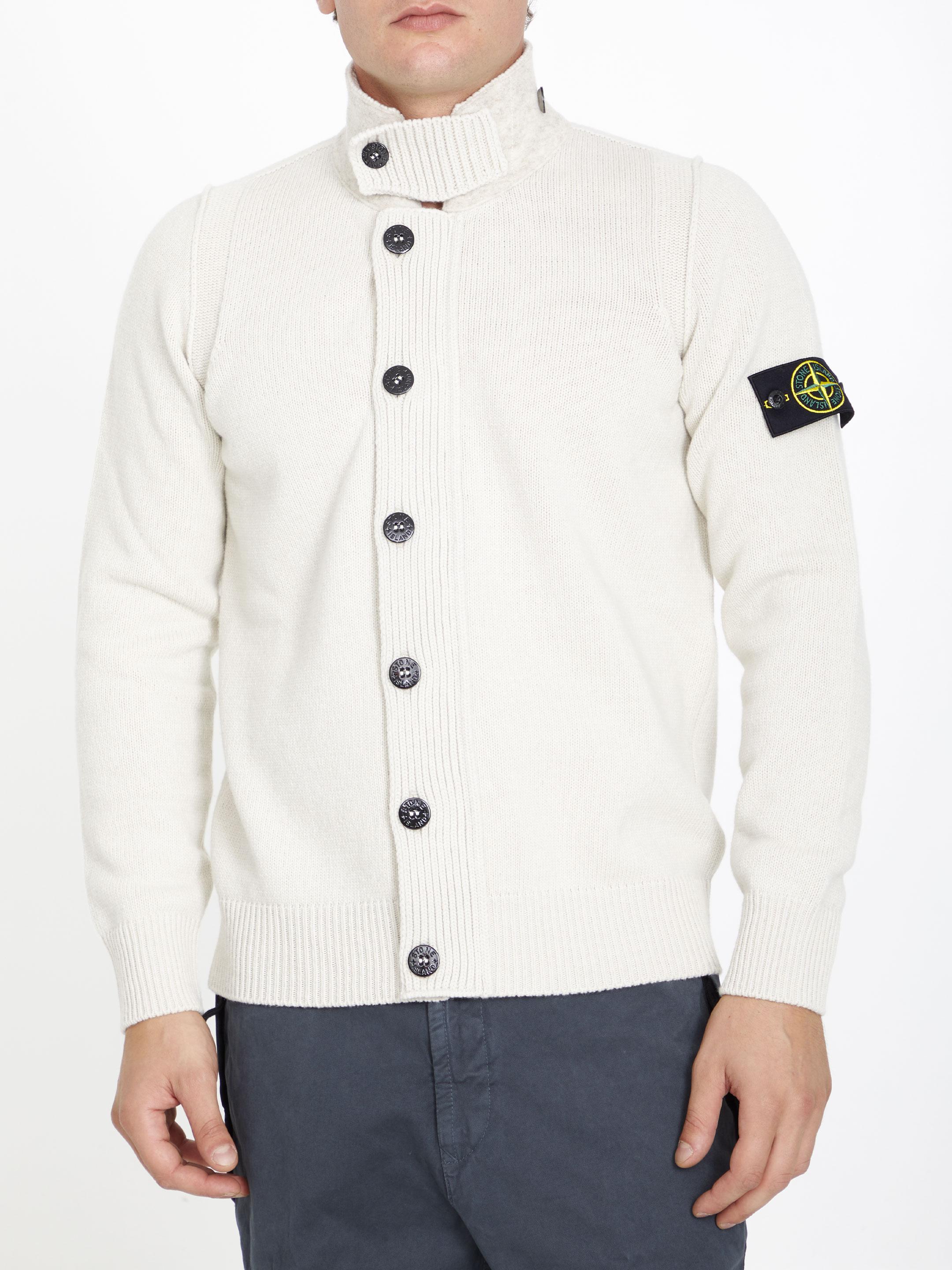 Stone island maglione bianco sale