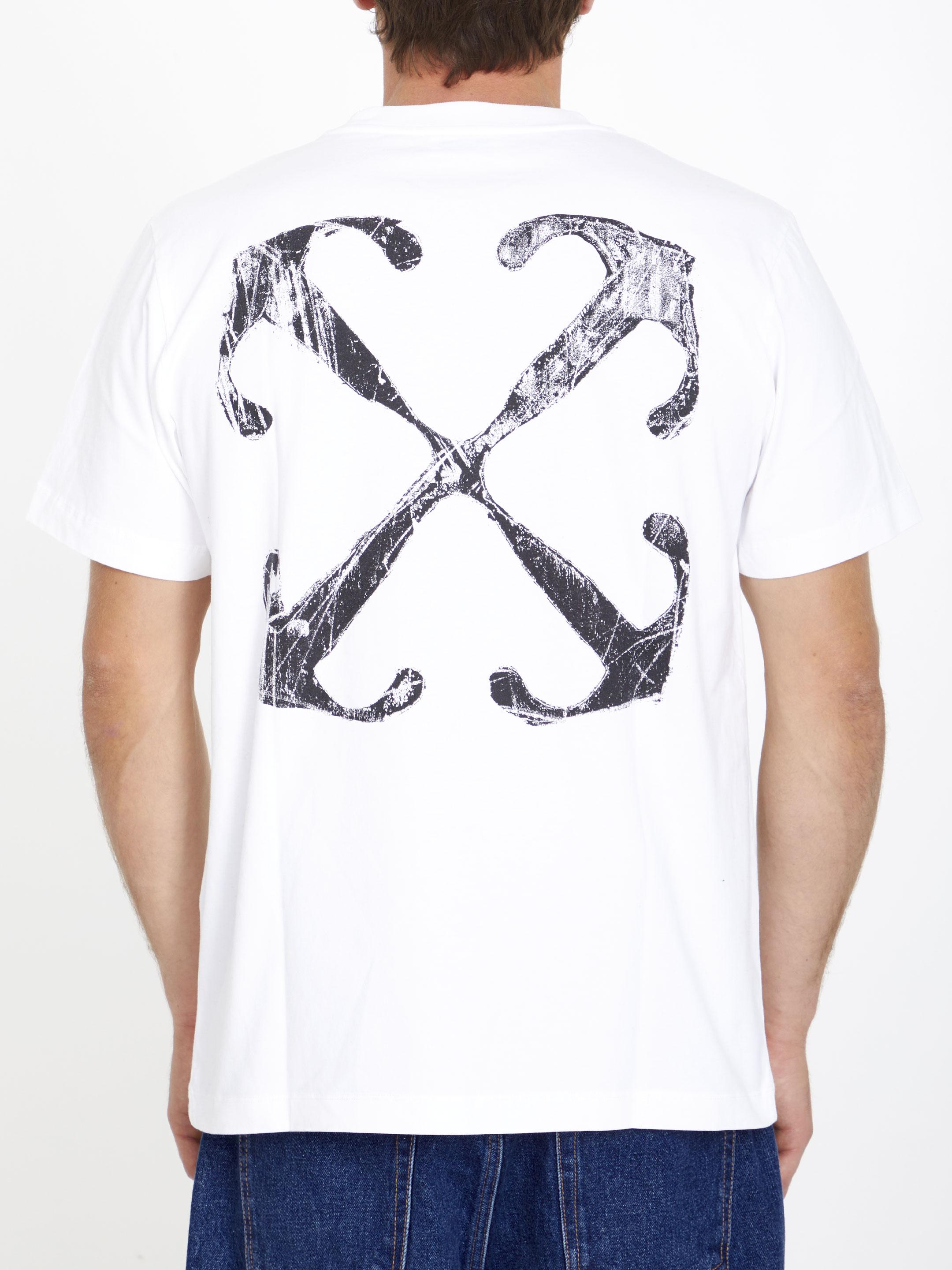 ★Off-White★スクラッチアローTシャツ Off-White c/o Virgil Abloh Scratch Arrow T-shirt in White